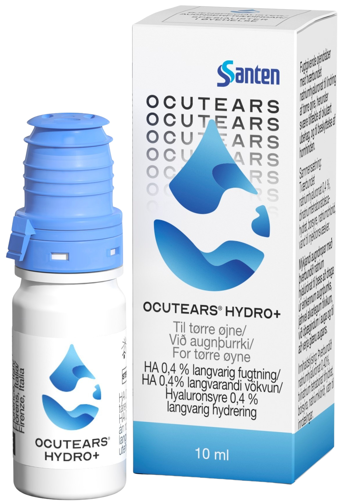 Ocutears Hydro+ Øyedråper, 10 ml