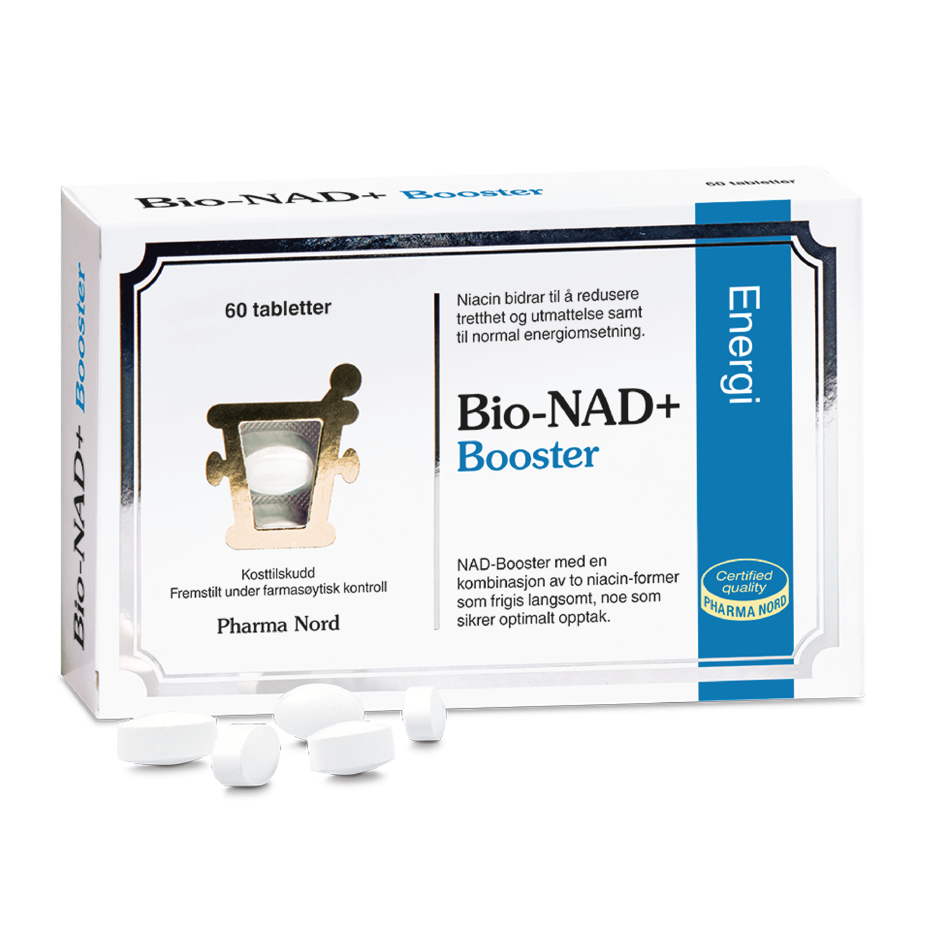 Pharma Nord Bio-NAD+ Booster tabletter, 60 stk.