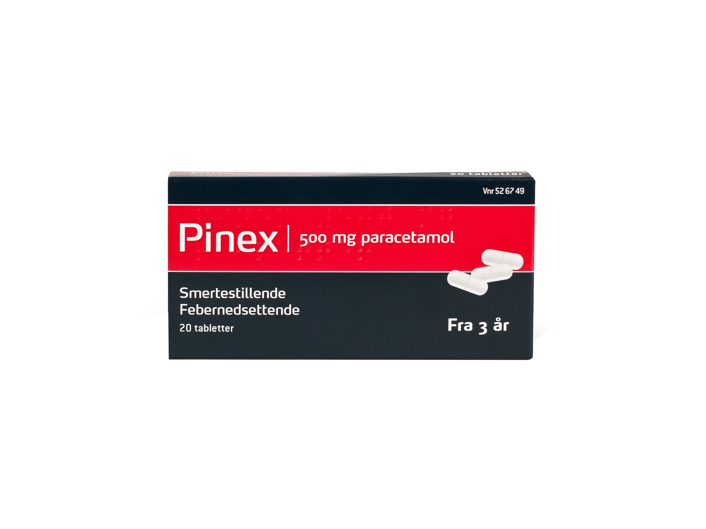 Pinex Tabletter 500 mg, 20 stk.