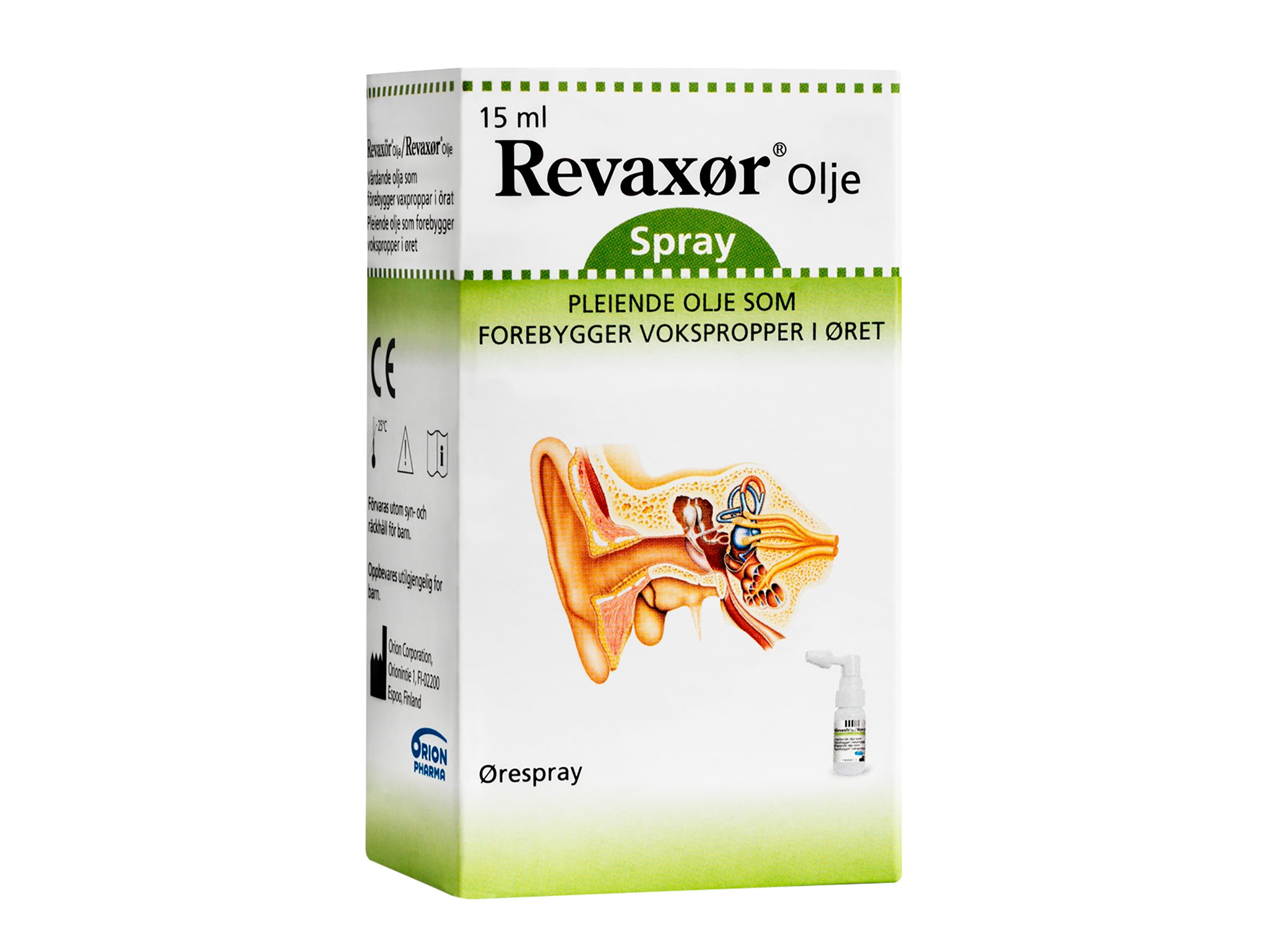 Revaxør Forebyggende øreolje, 15 ml, spray