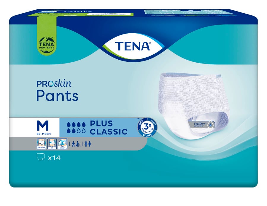 Tena Pants Plus Classic, Medium, 14 stk.