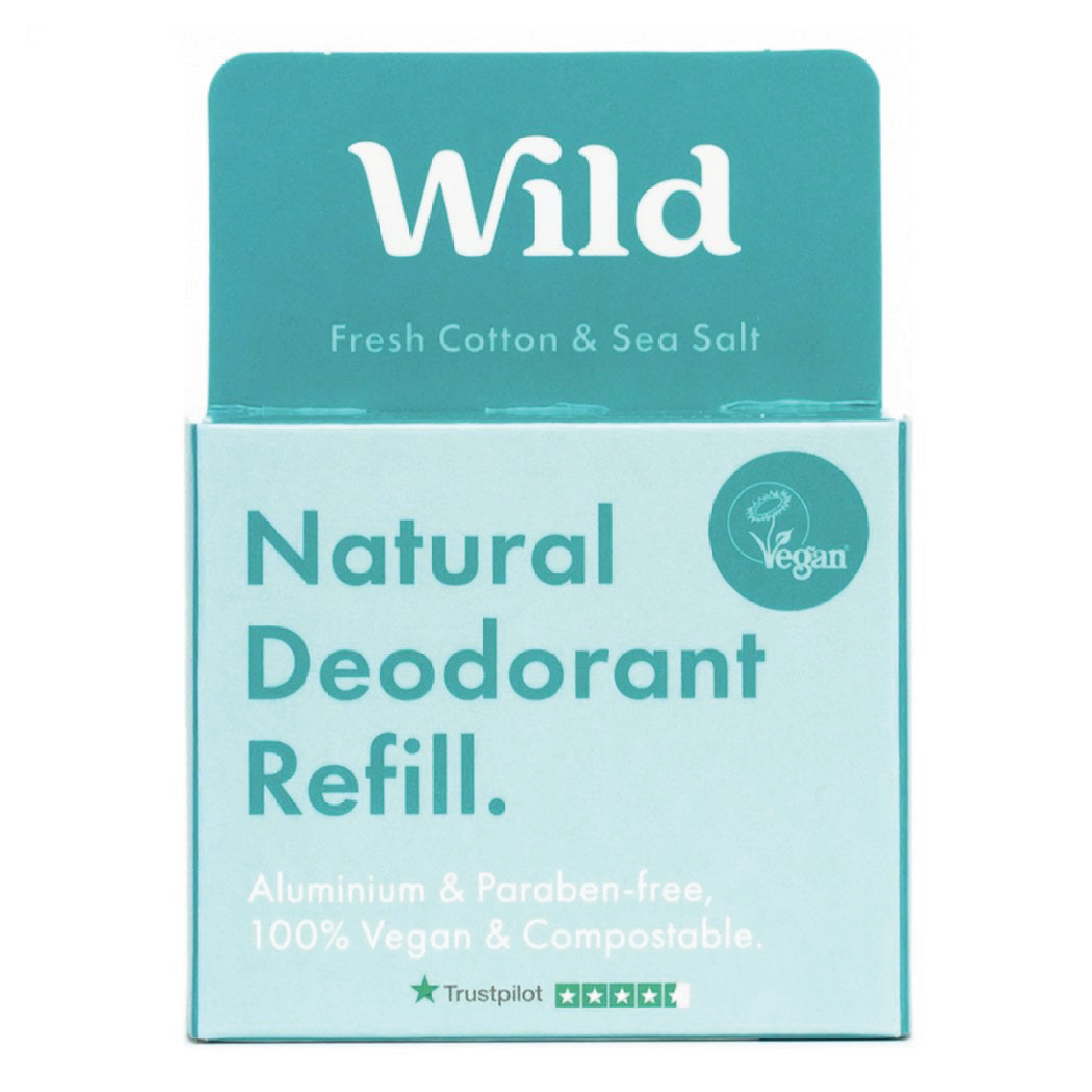 Wild Deo Cotton & Sea Salt Refill, 40 g