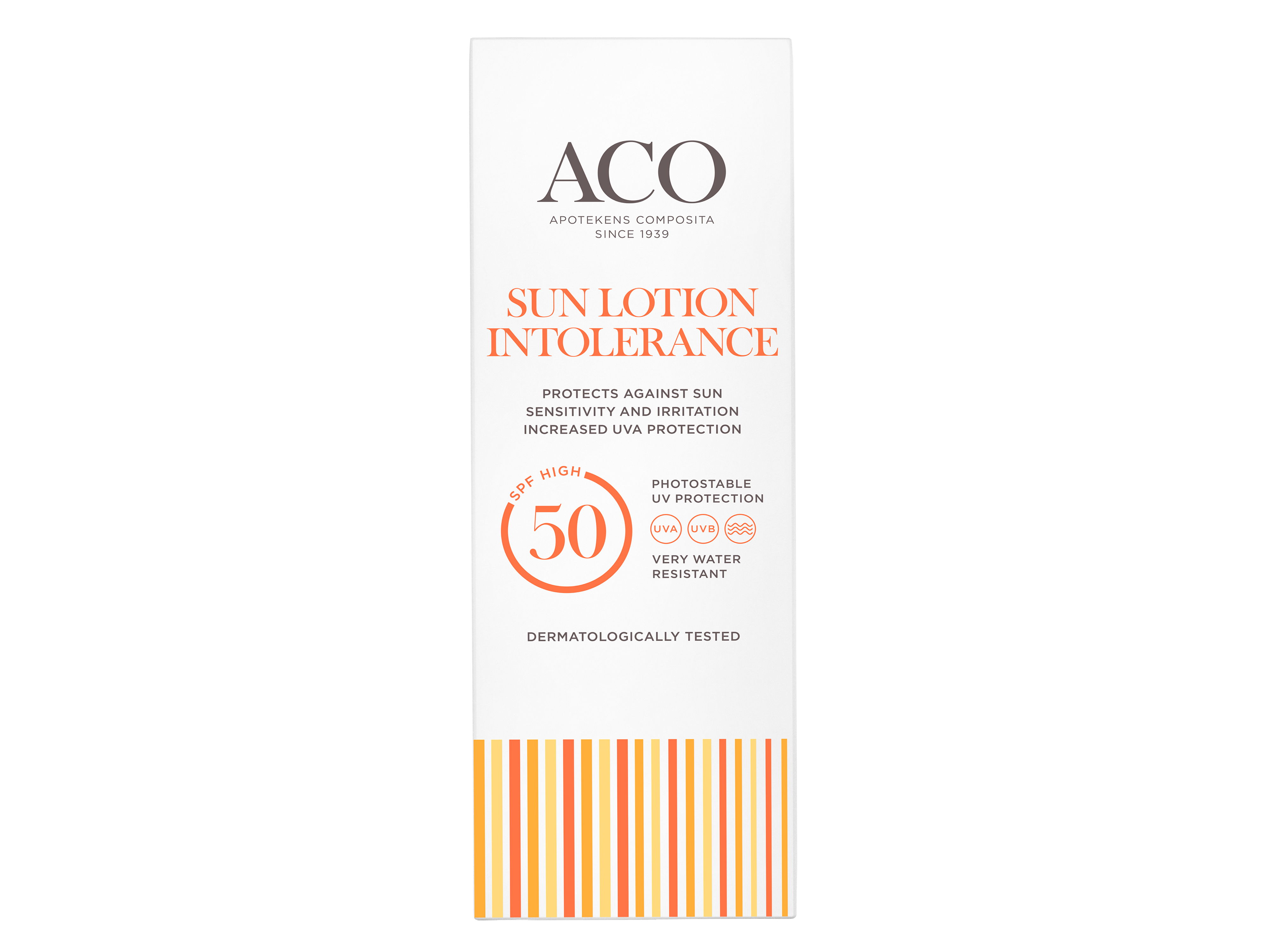 aco sun lotion intolerance