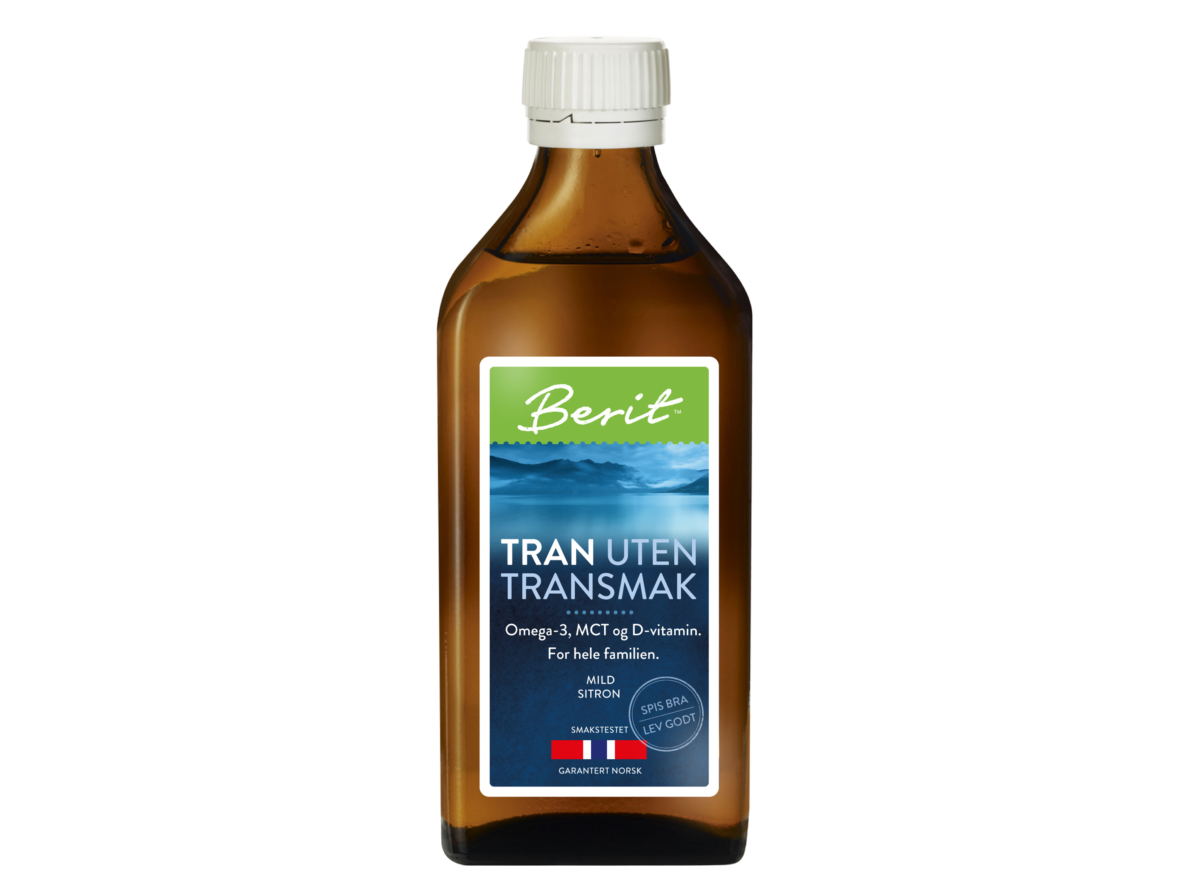 Berit Tran uten transmak, 250 ml