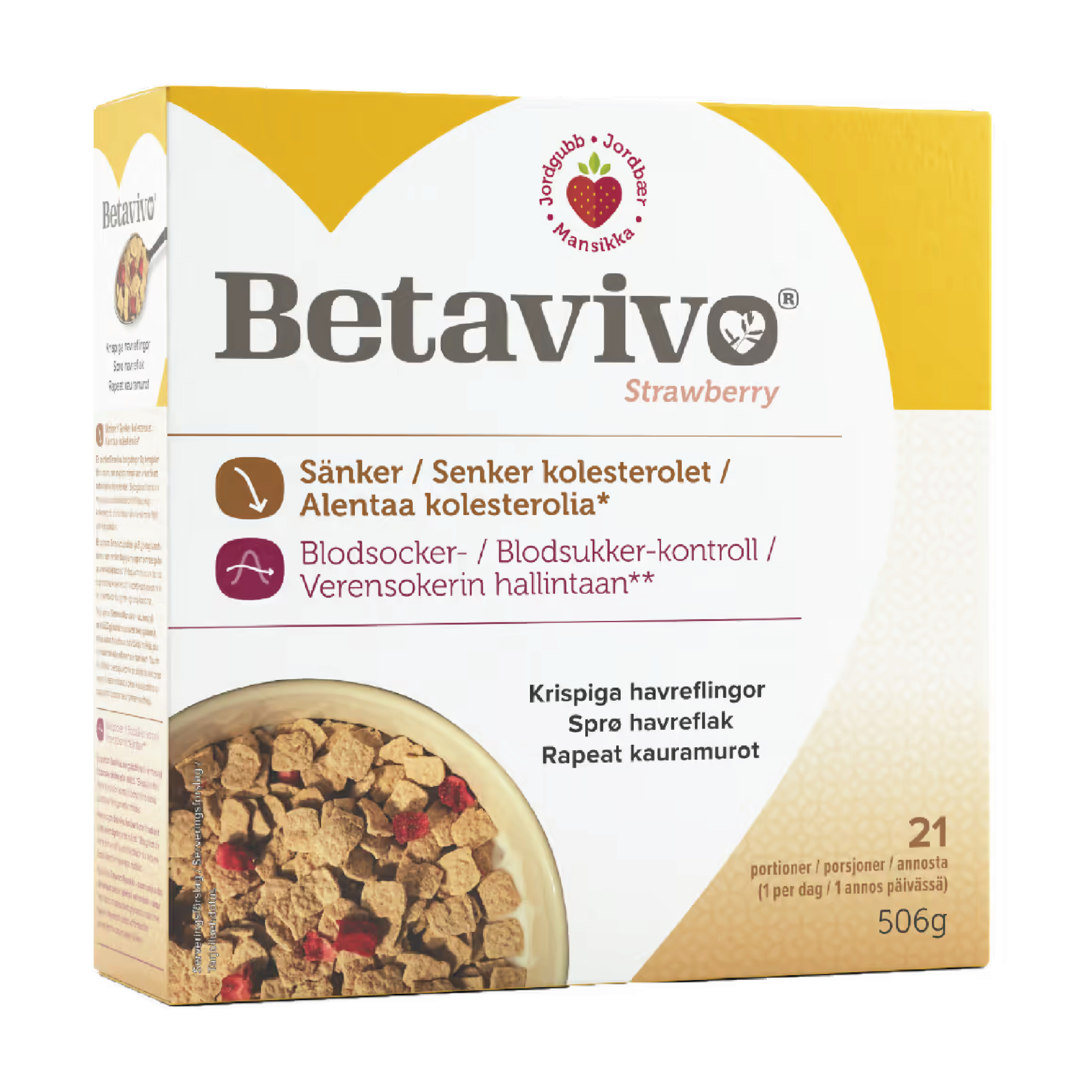 Betavivo Sprø havreflak, Jordbær, 506 g