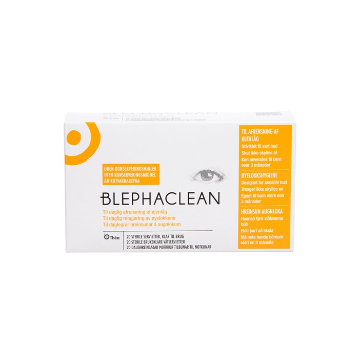 Blephaclean Steril våtserviett til øyne og huden rundt 20 - Pollenallergi - Farmasiet.no