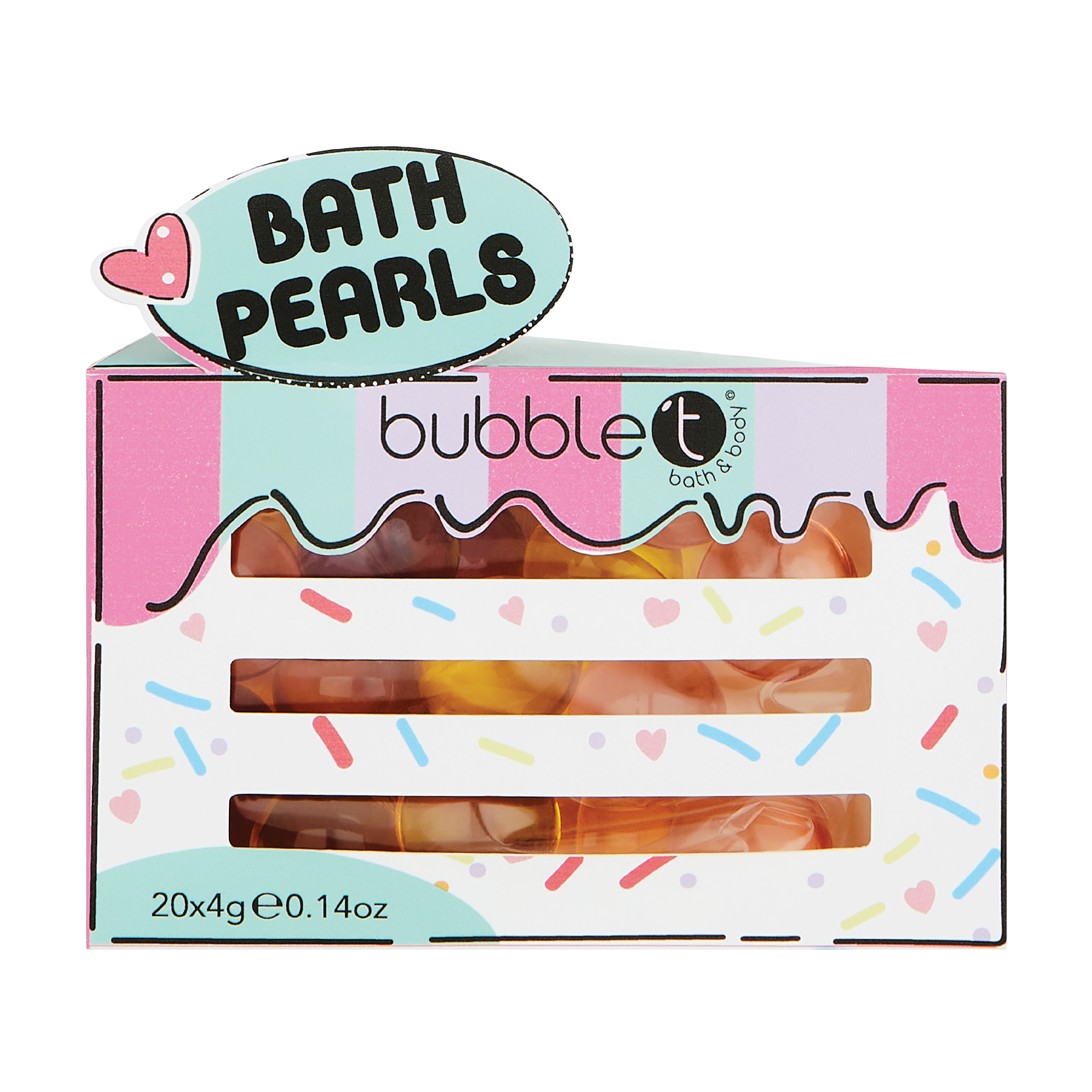 BubbleT Cartoon Bath Pearls, 20 x 4 g