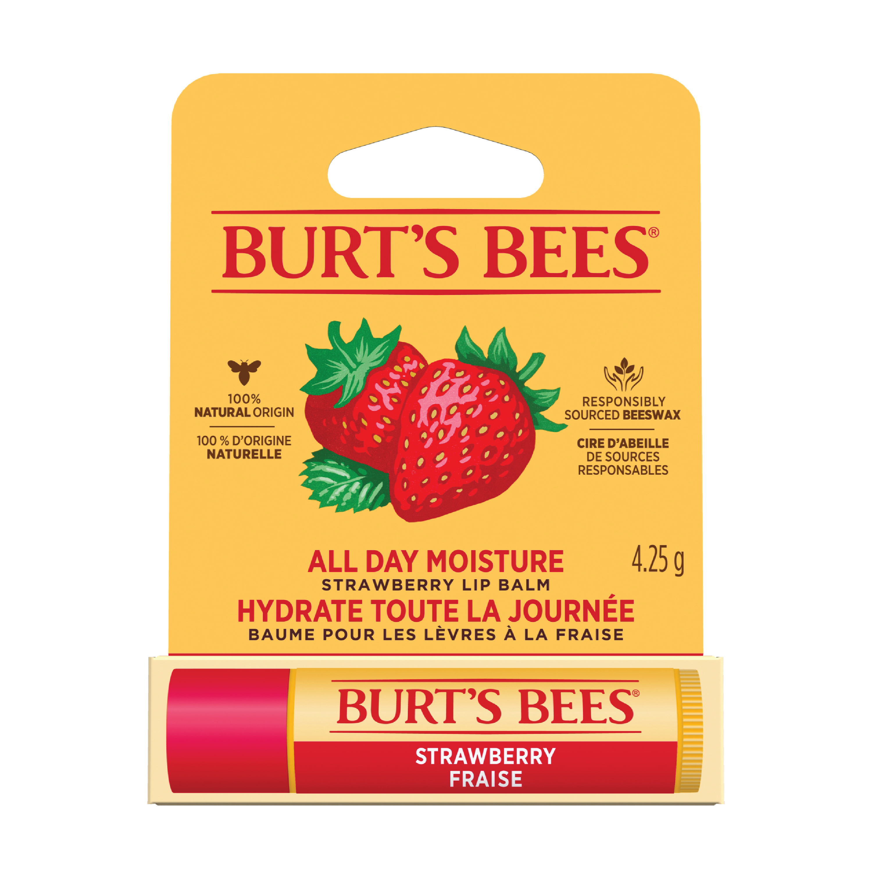 Burt's Bees Lip Balm Strawberry, 4,25 g