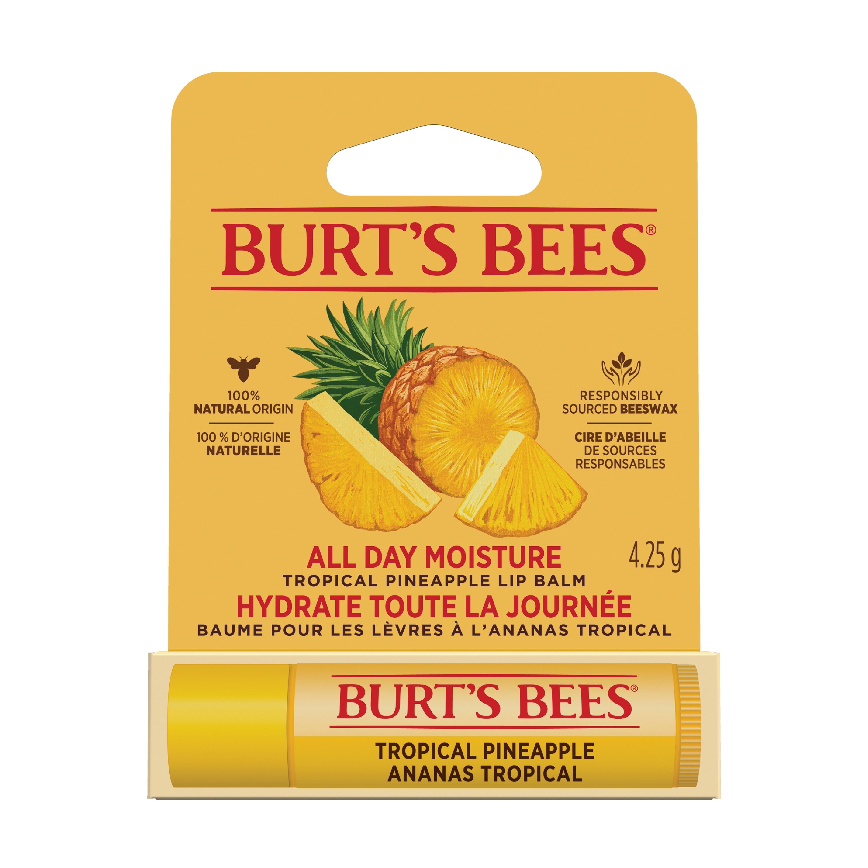 Burt's Bees Lip Balm Tropical Pineapple, 4,25 g