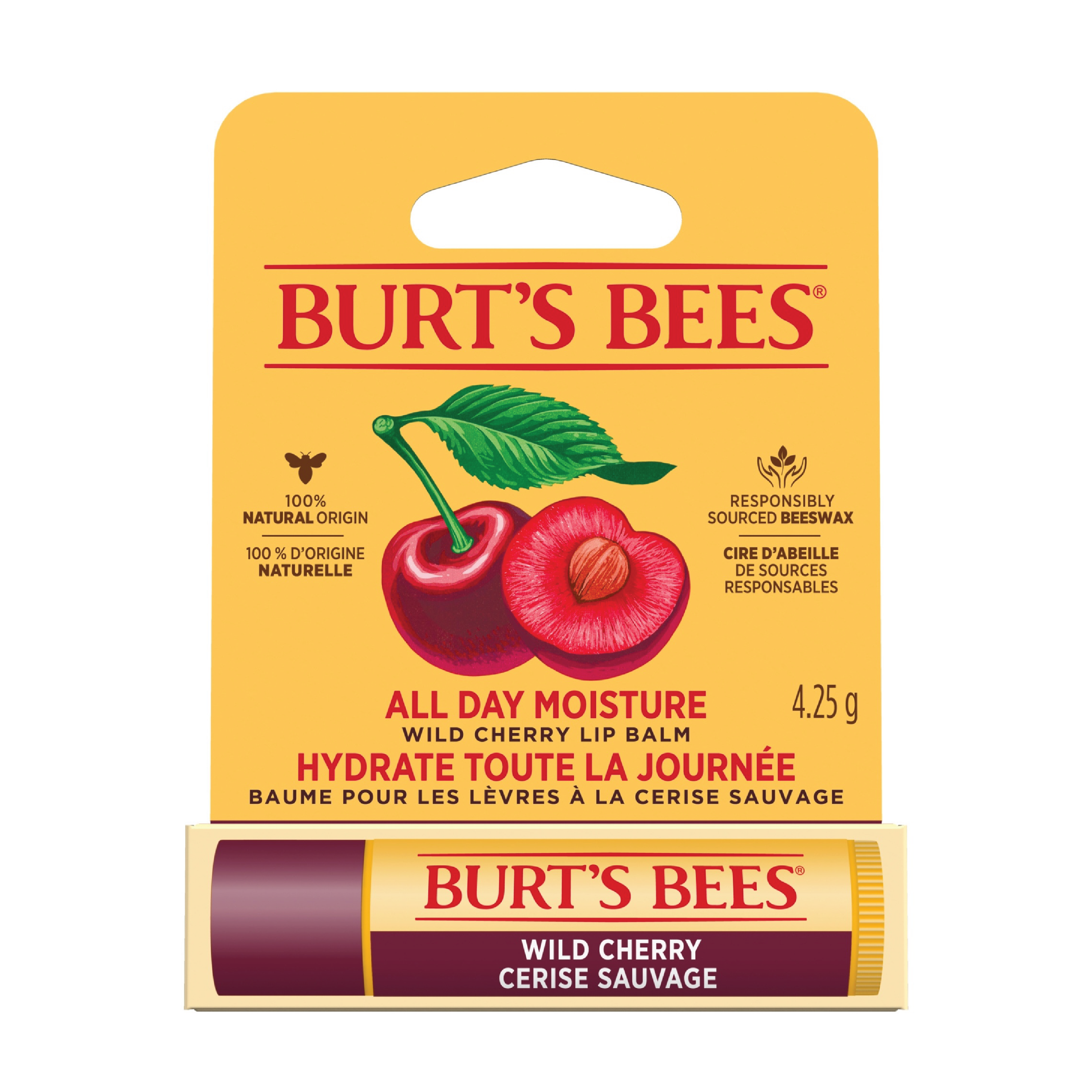 Burt's Bees Lip Balm Wild Cherry, 4,25 g