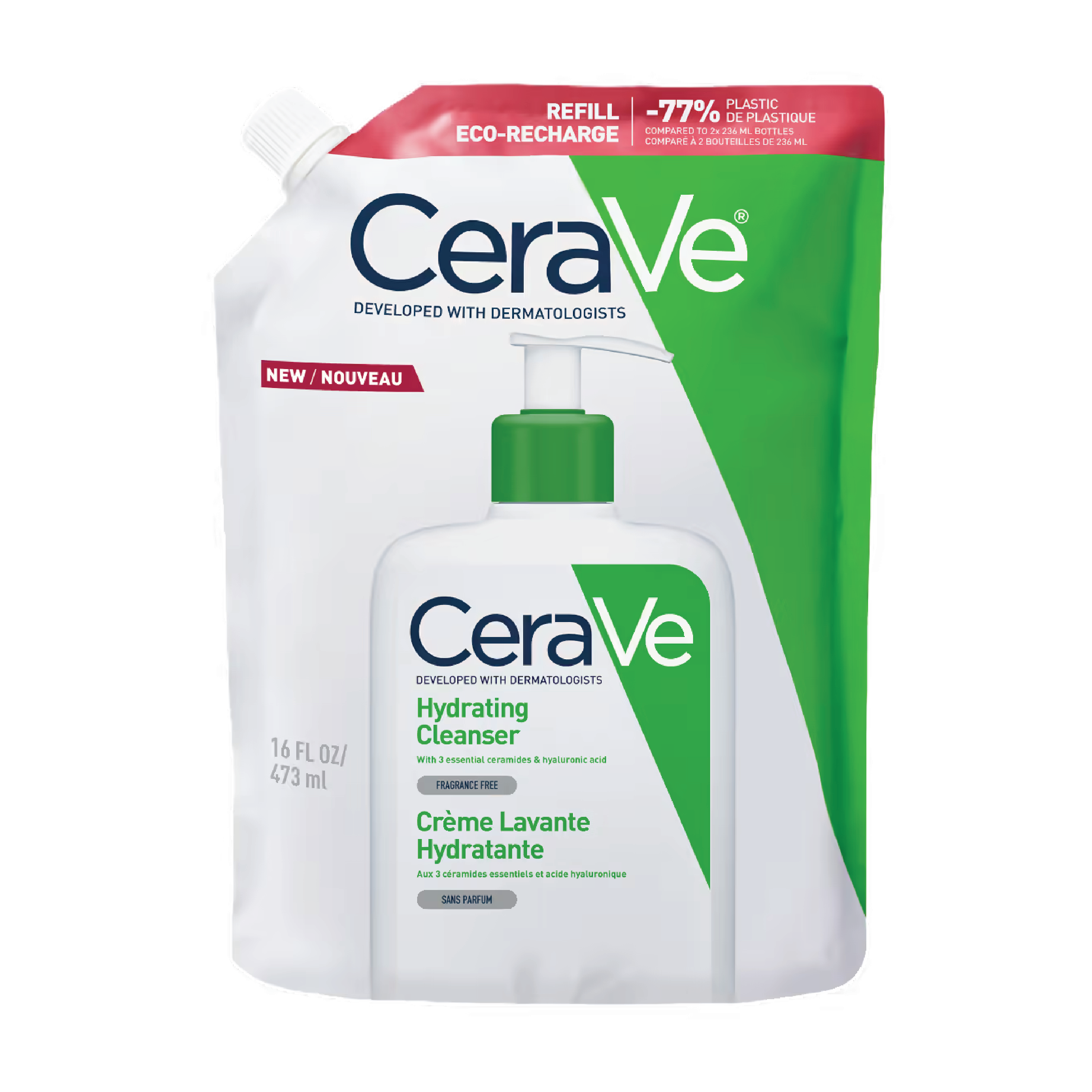 CeraVe Hydrating Cleanser Refill, 473 ml