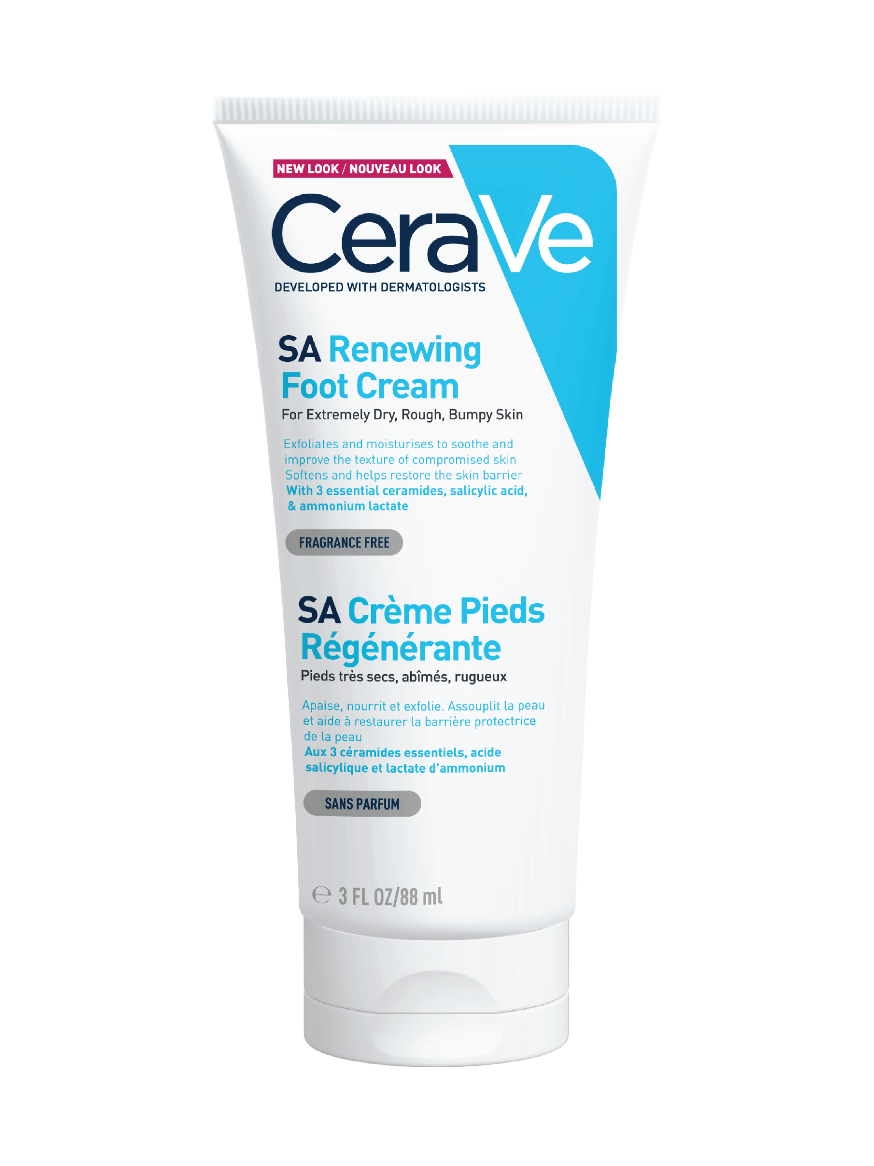 CeraVe SA Renewing Foot Cream, 88 ml