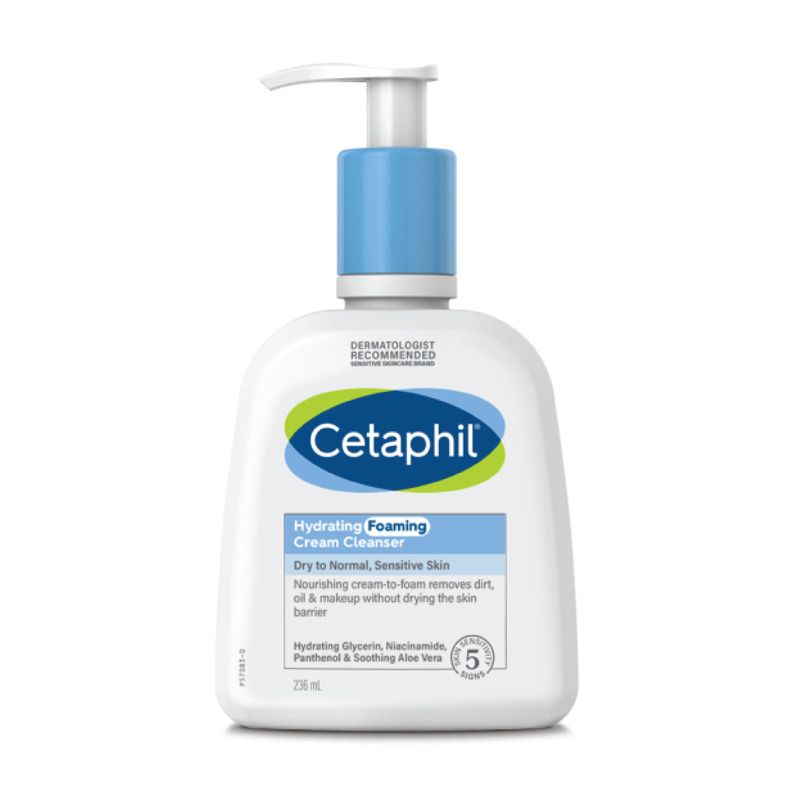 Cetaphil Hydrating Foaming Cream Cleanser, 236 ml