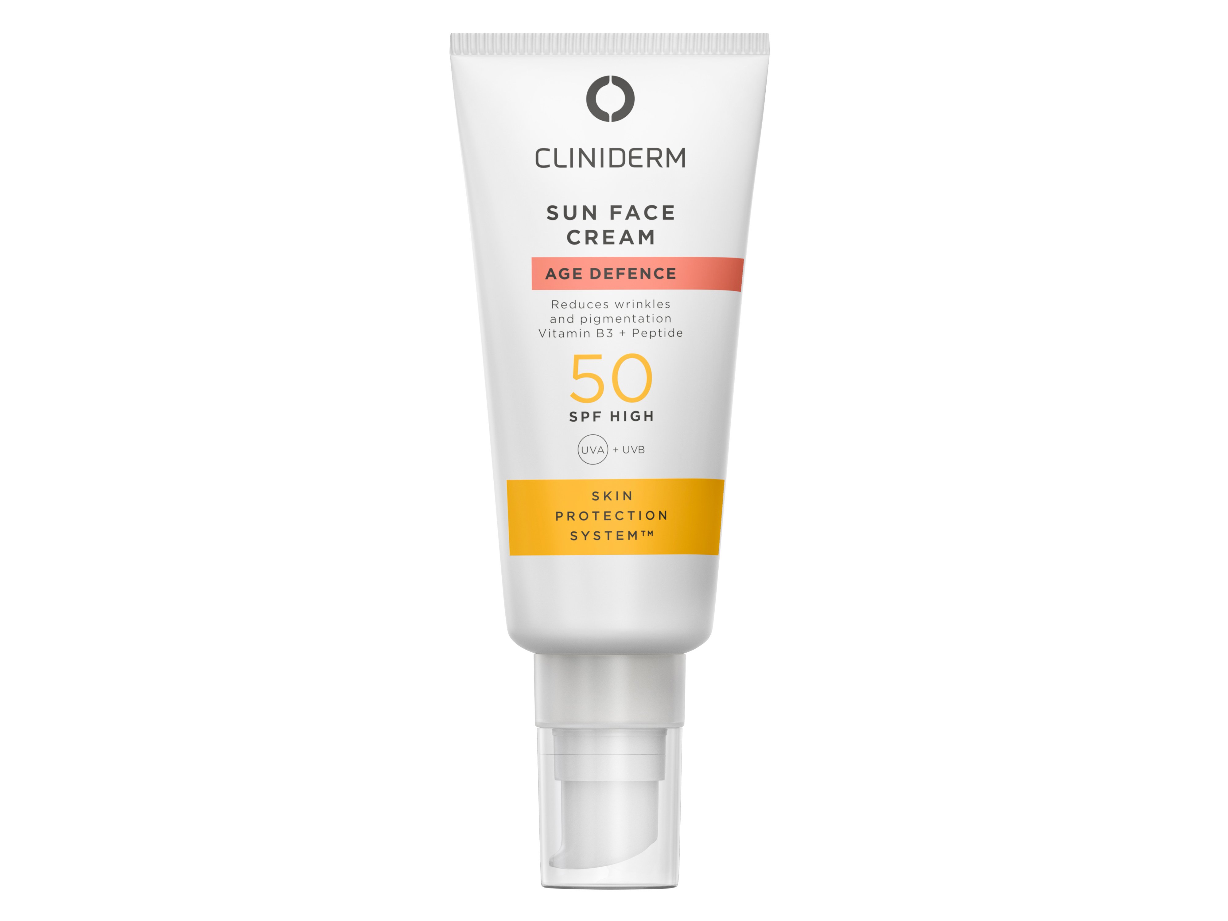 cliniderm sun face cream age defence