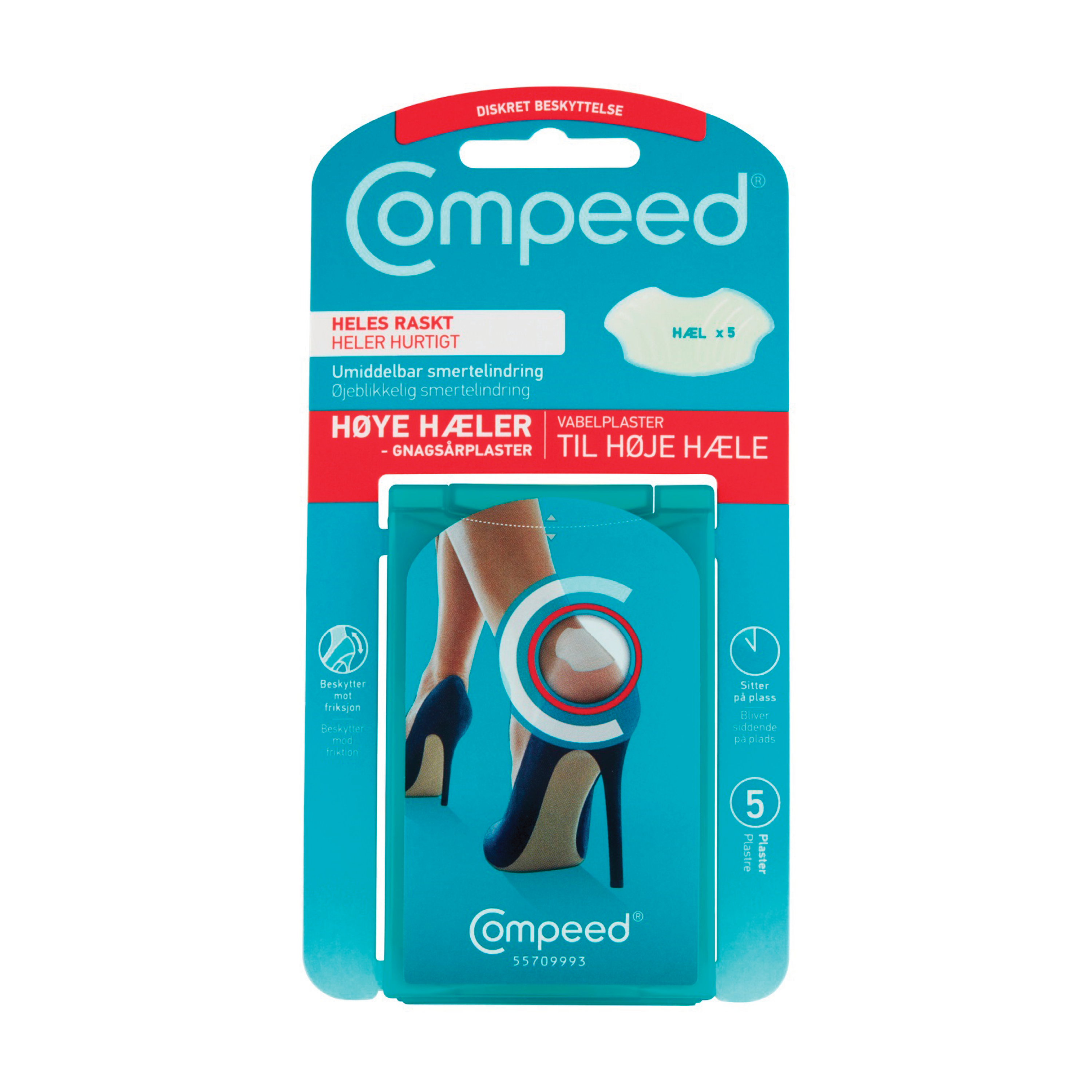 Compeed Gnagsårplaster Høye Hæler, 5 stk