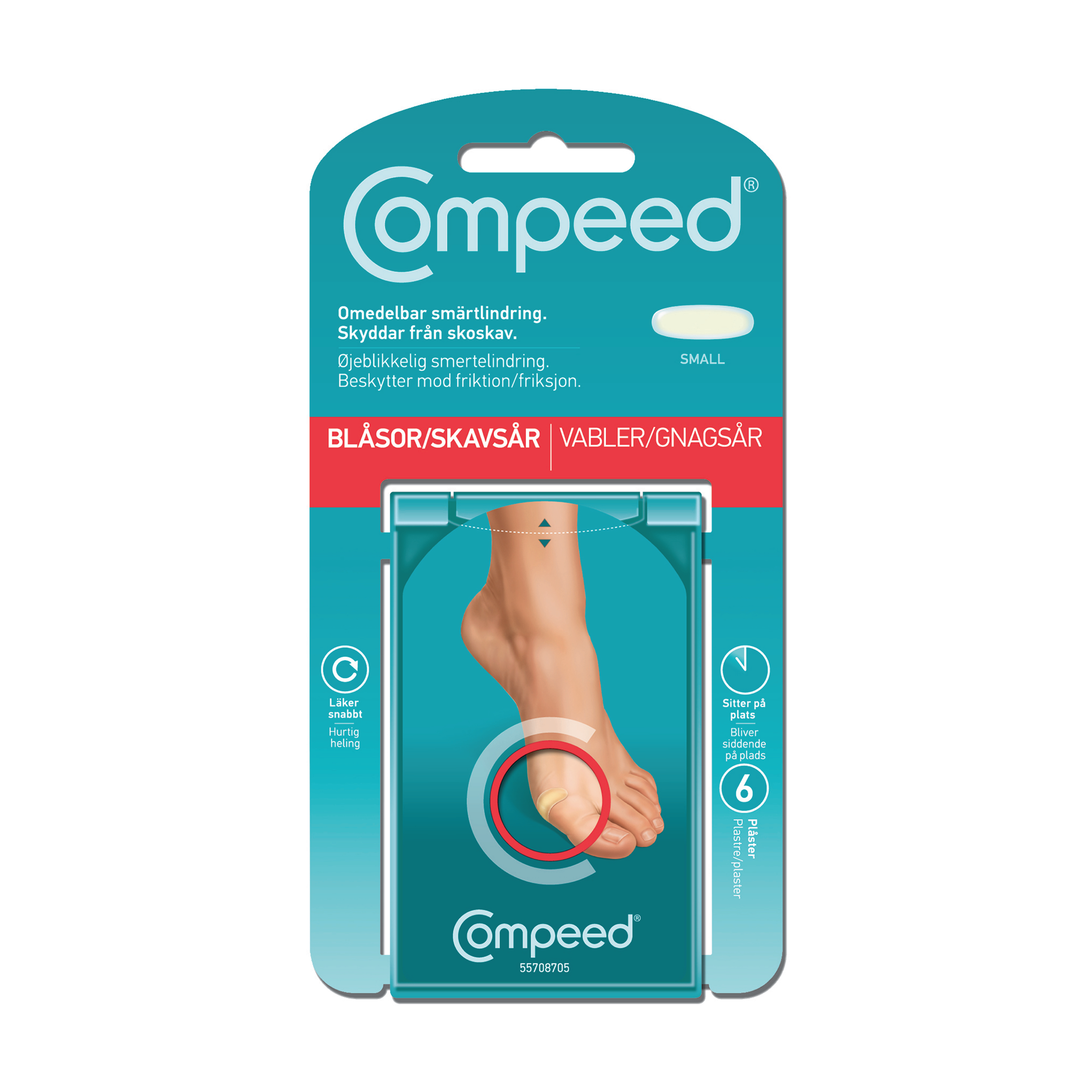 Compeed Gnagsårplaster Small, 6 stk