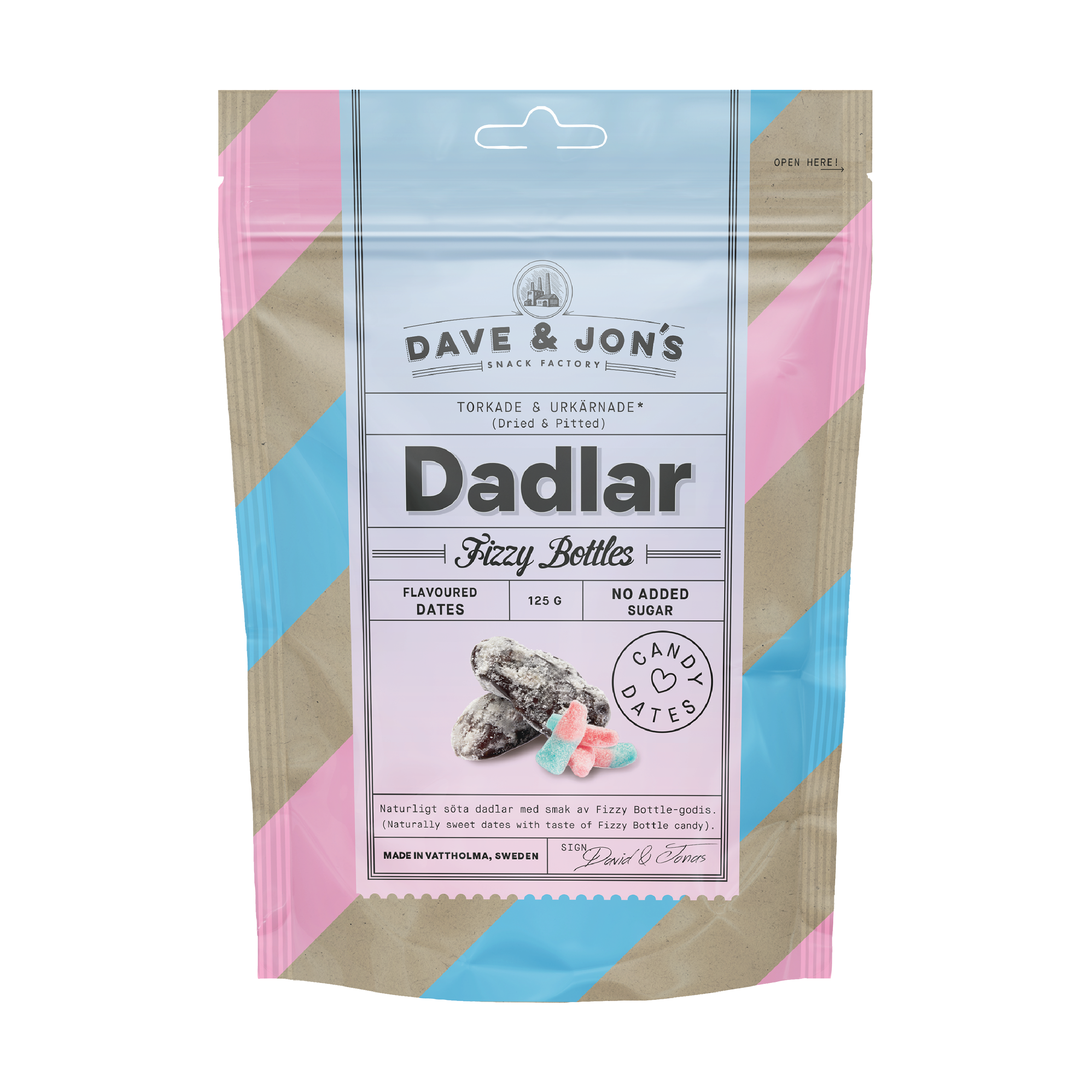 Dave & Jon's Fizzy Bottles Dadler, 125 g