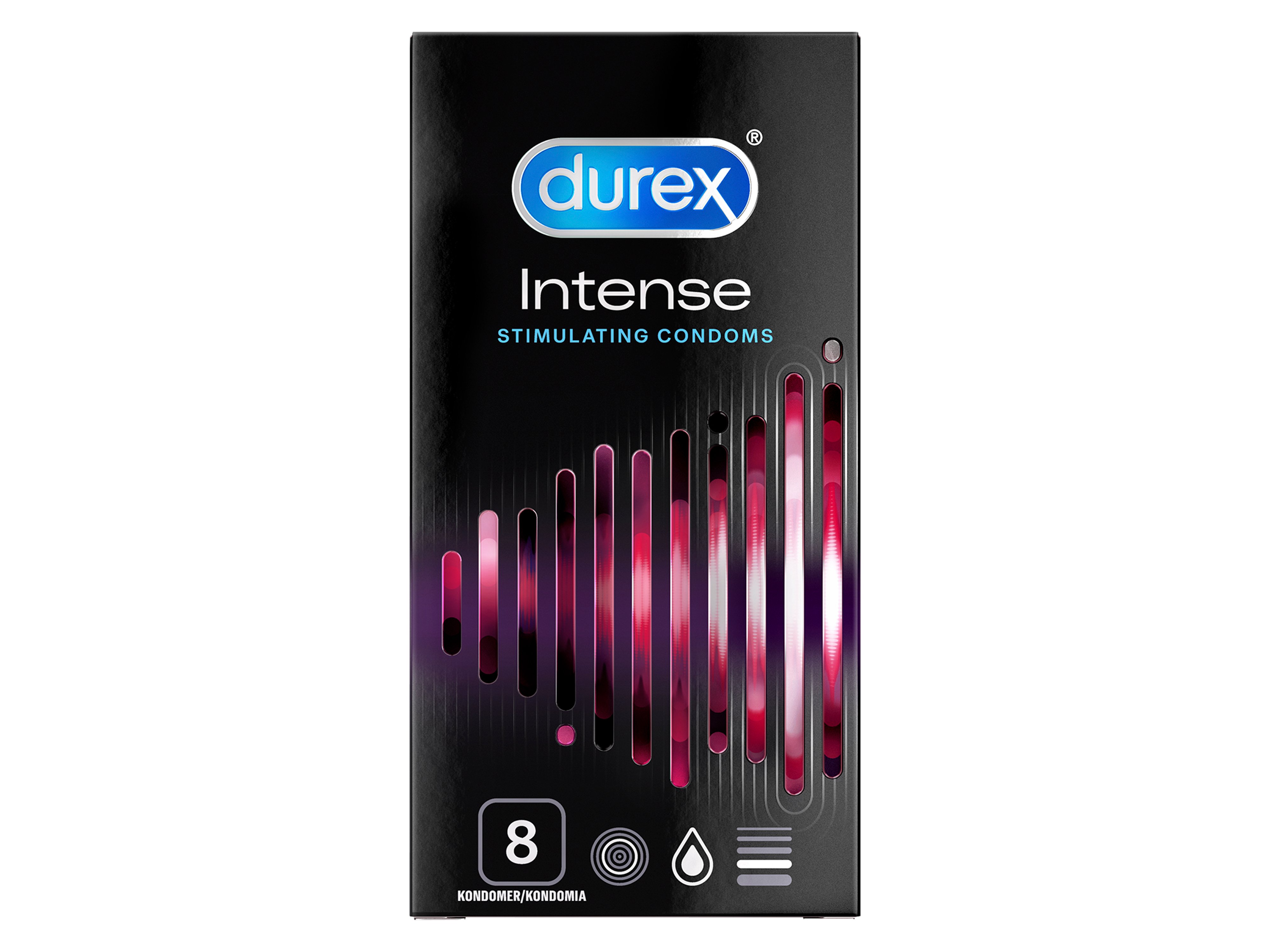 Durex intense kondom, 8 stk