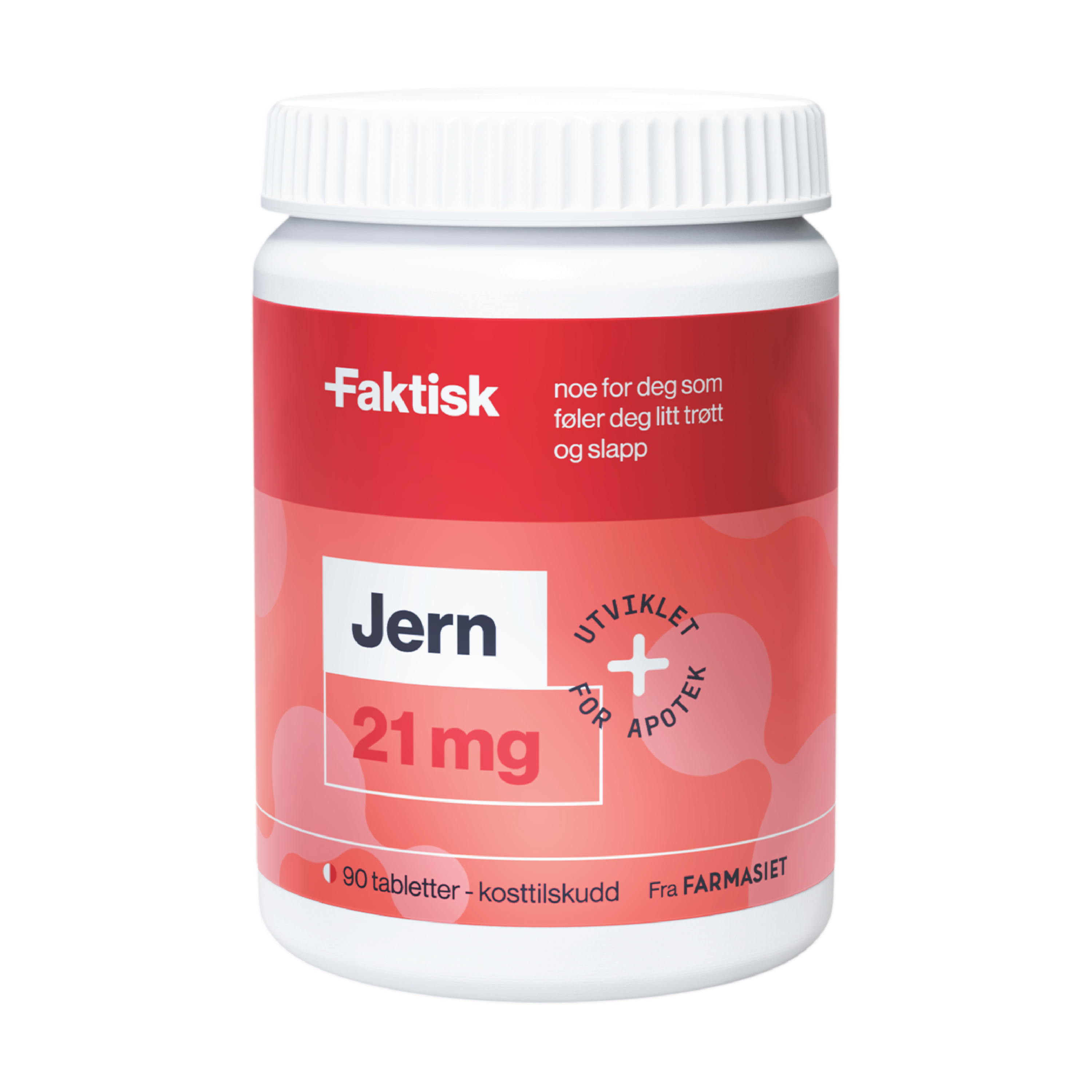 Faktisk Jern 21 mg tabletter, 90 stk.