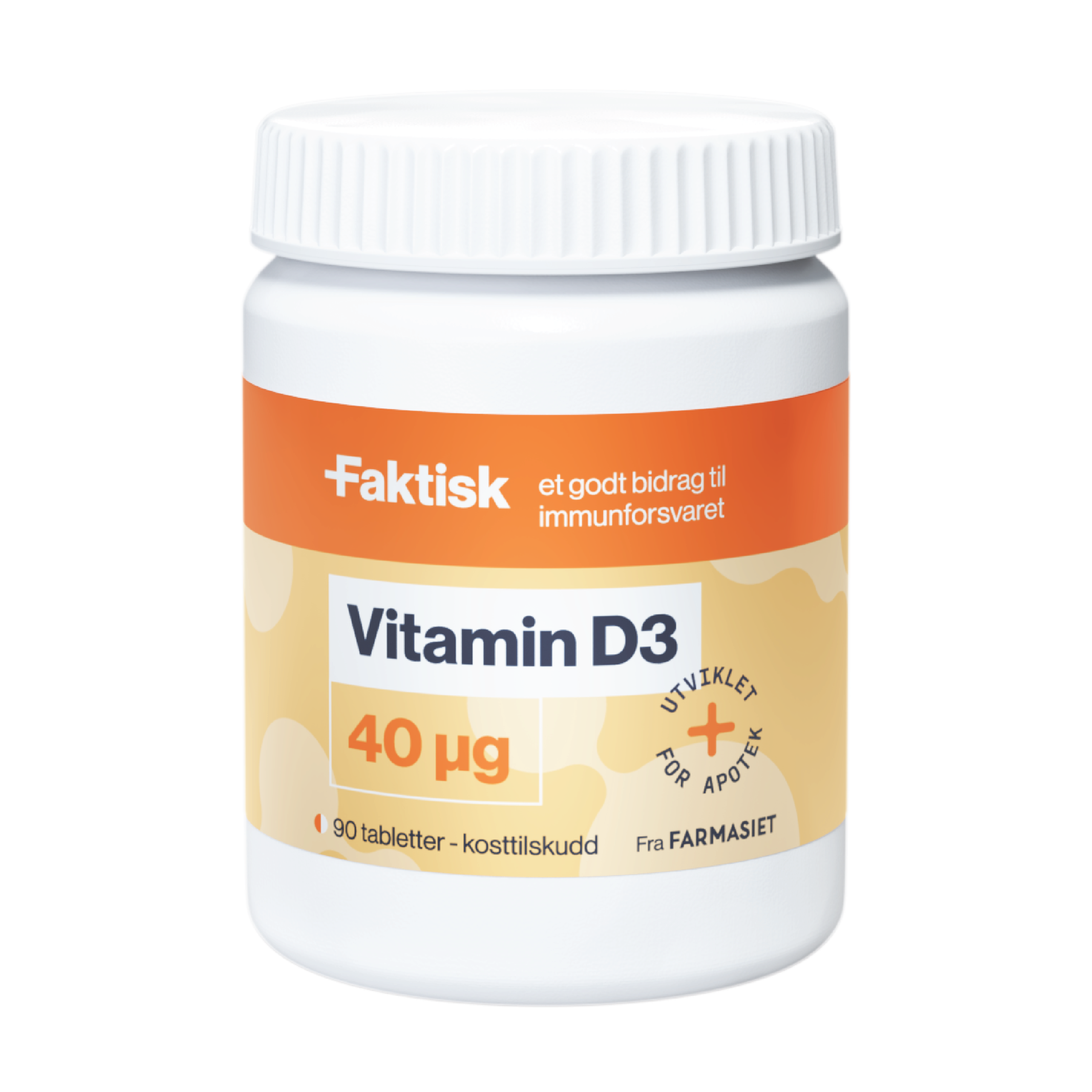 Faktisk Vitamin D3 40 µg tabletter, 90 stk.