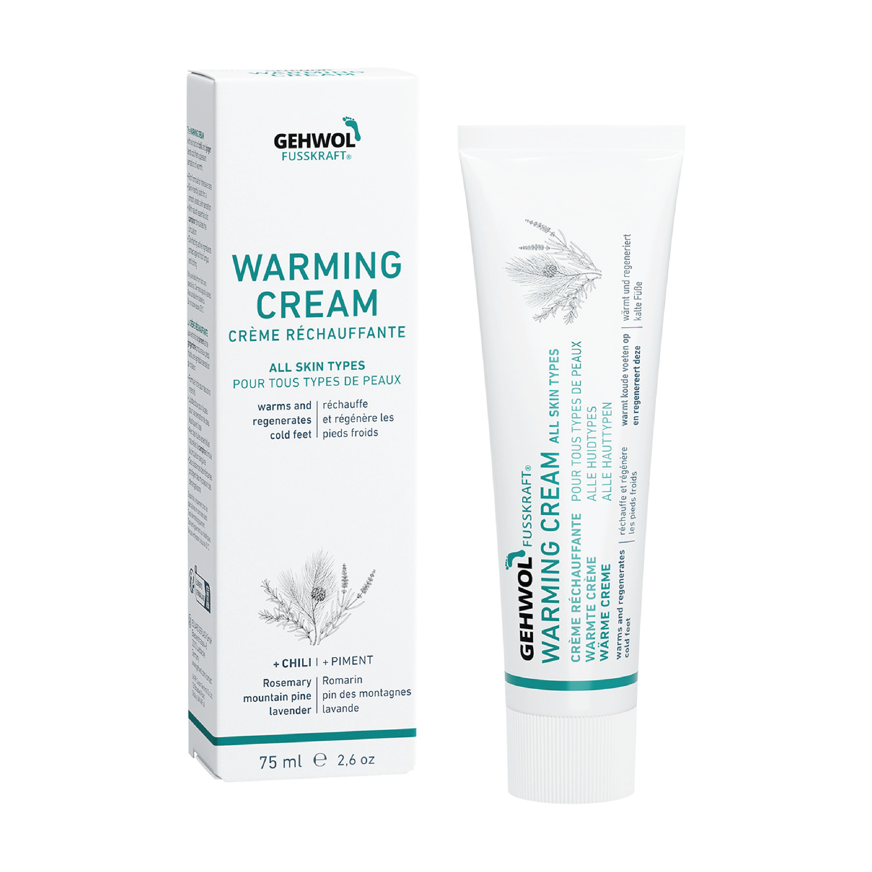 Gehwol Fusskraft Warming Cream, 75 ml