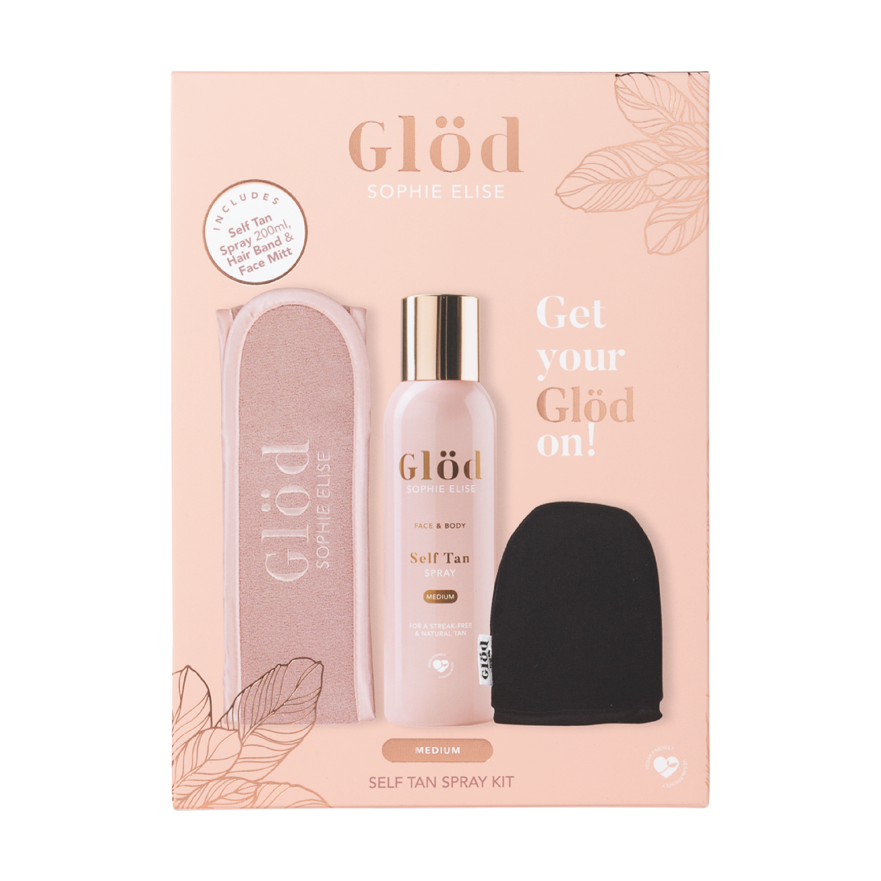 Glöd Sophie Elise Self Tan Spray Medium Kit, 1 sett