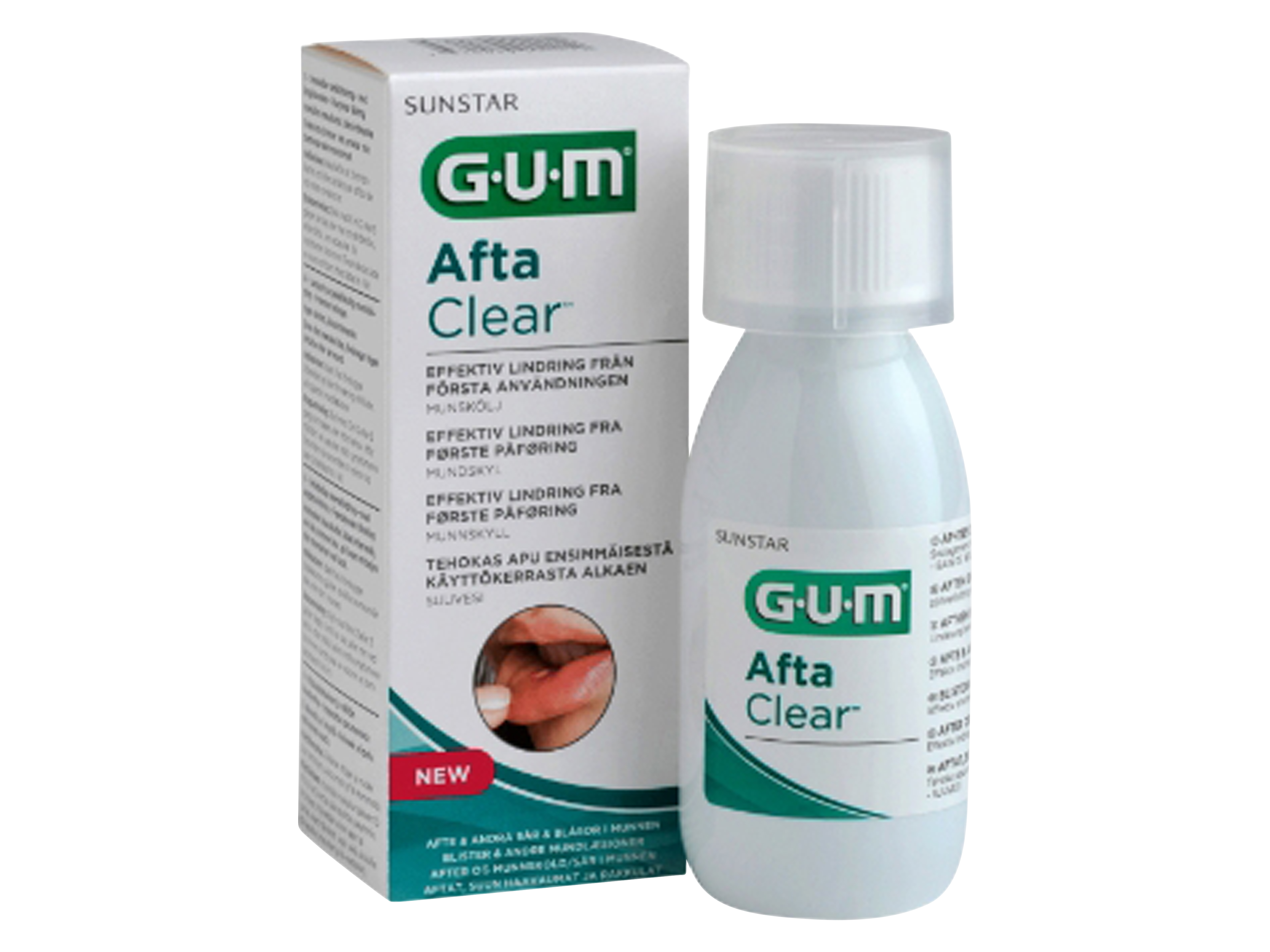 Gum Afta Clear Munnskyll, 120 ml