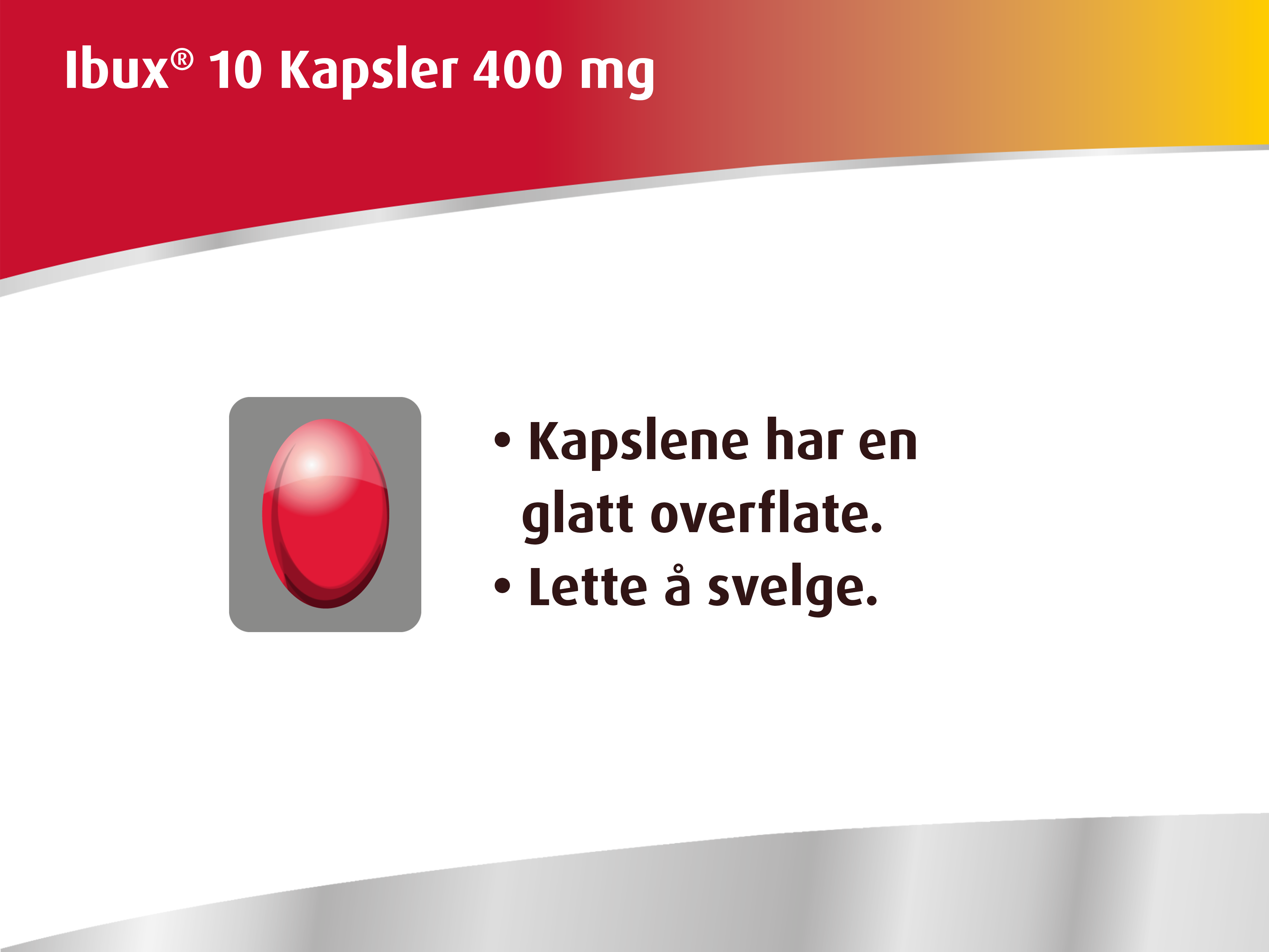 Ibux 400 Mg Kapsler, 10 Stk. - Smertestillende Og Febernedsettende ...