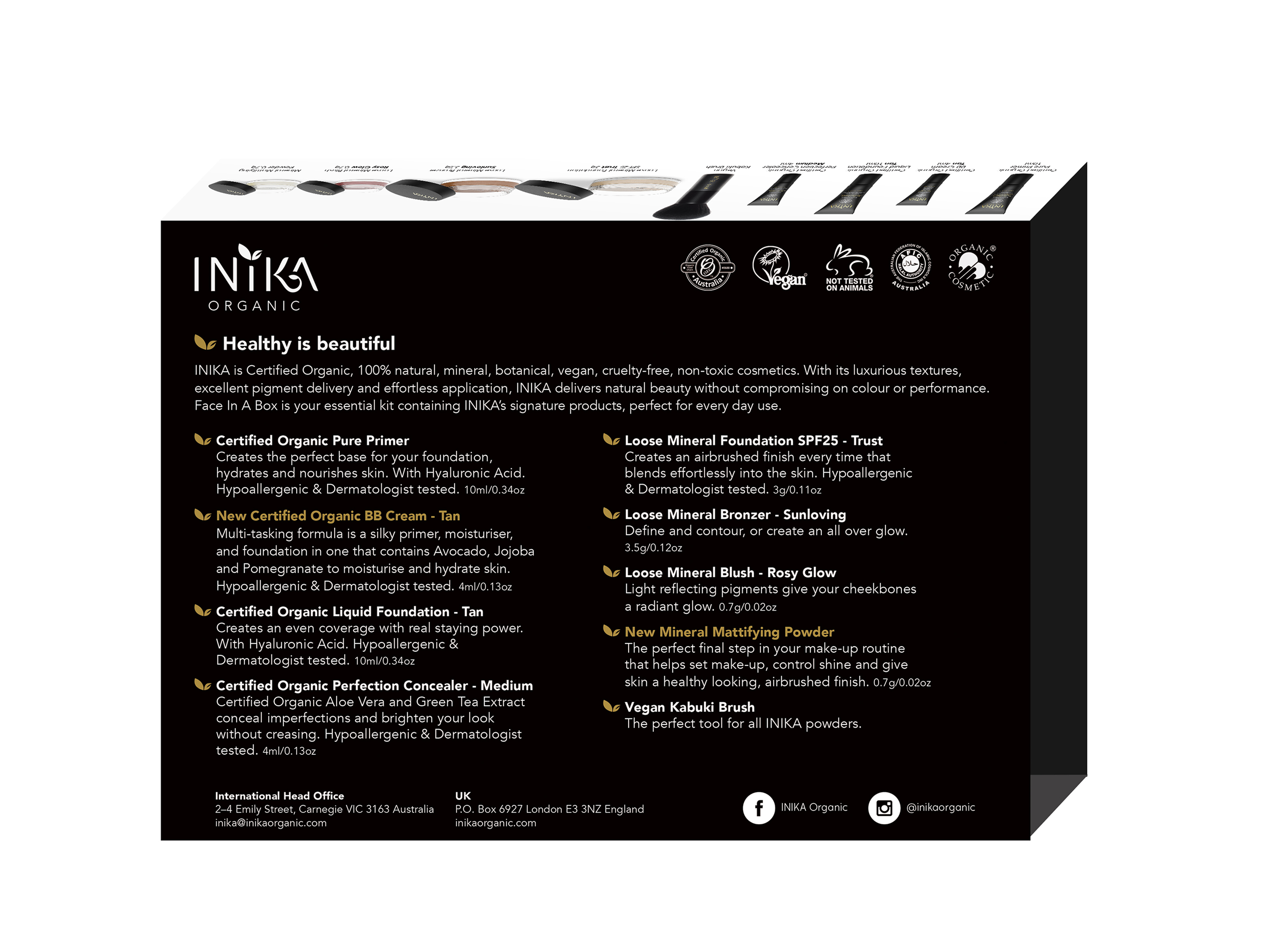 Inika organic Face in a Box - The Essentials Starter Kit 2024