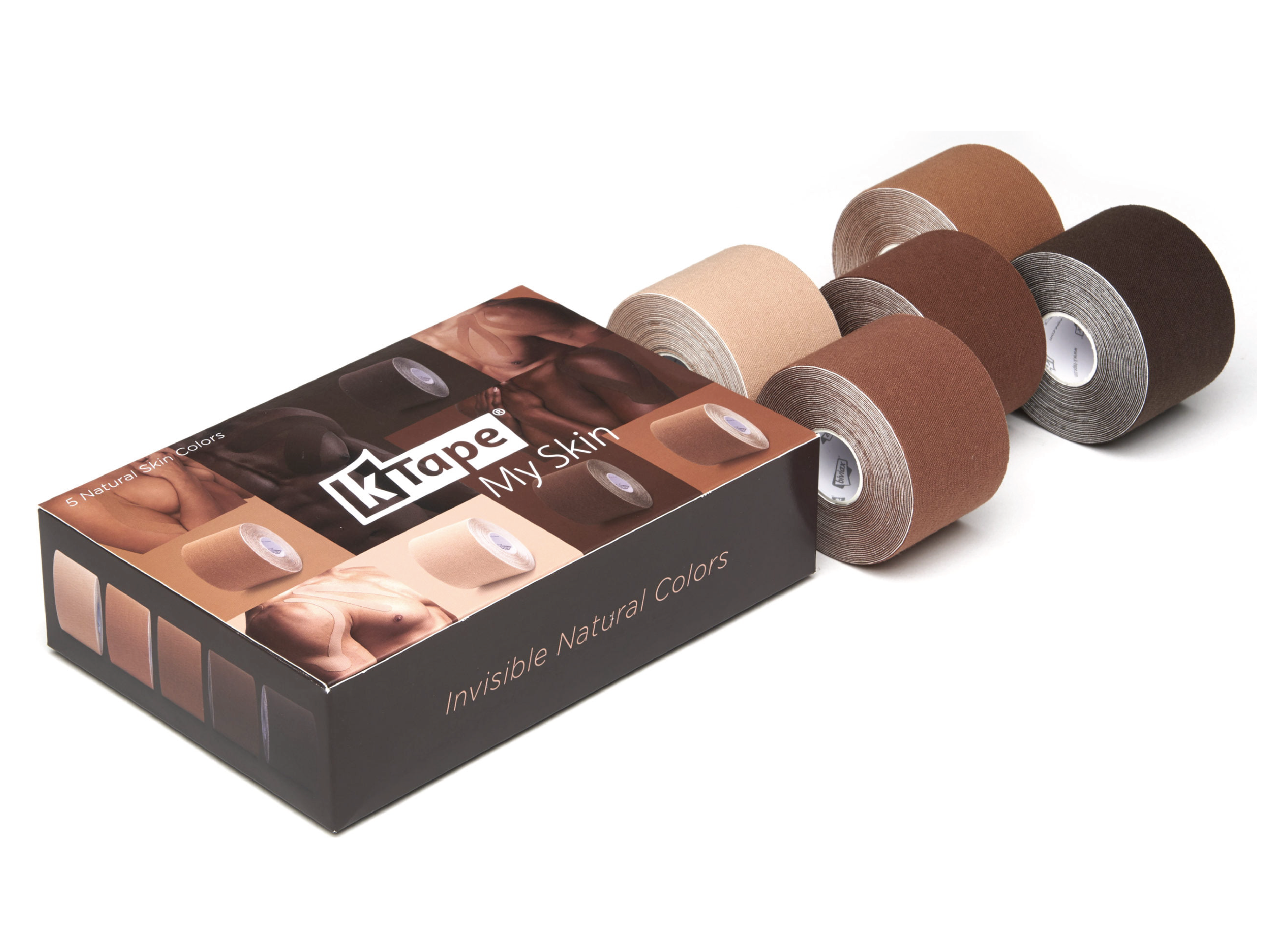 K-Tape My Skin Kinesiologitape Mixed Colors, 50 mm x 5 m, 5 stk.