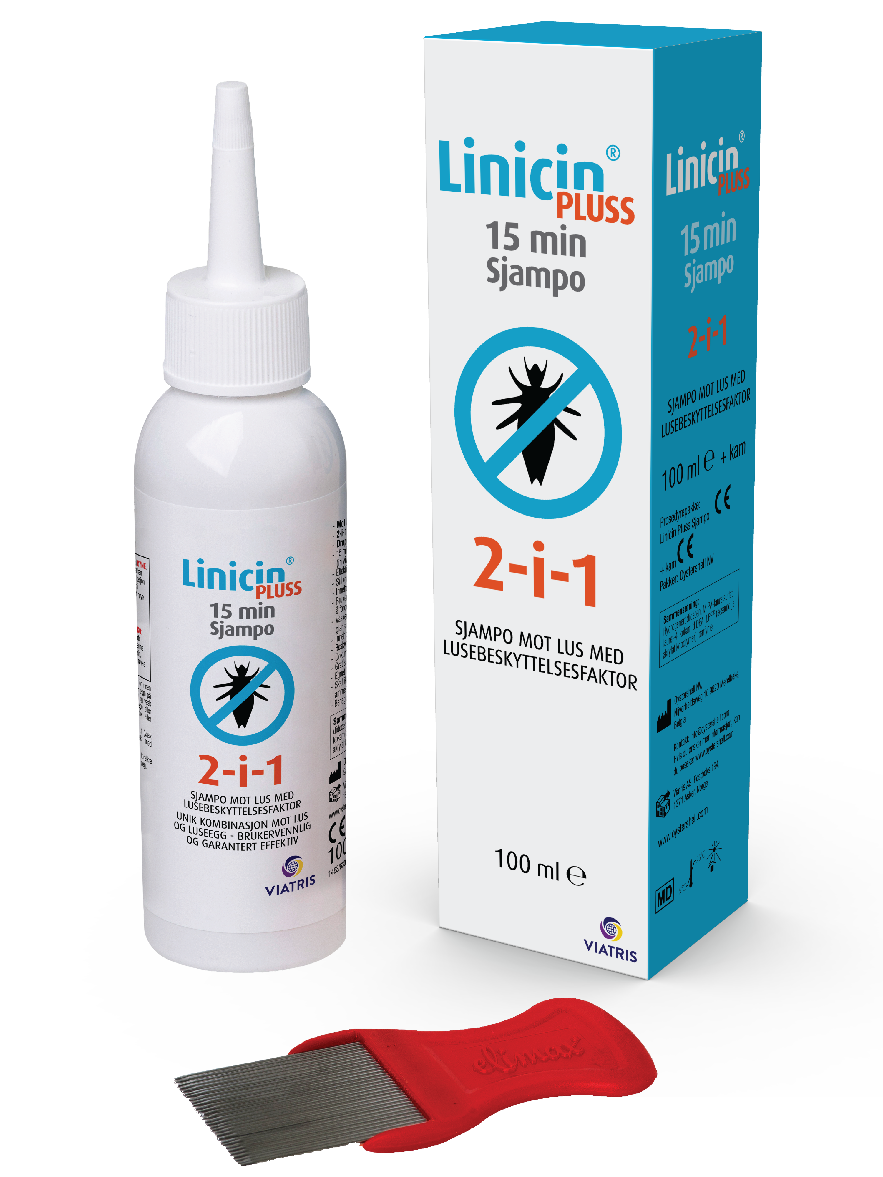 Linicin Pluss 15min shampoo, 100 ml - Hodelus Farmasiet.no