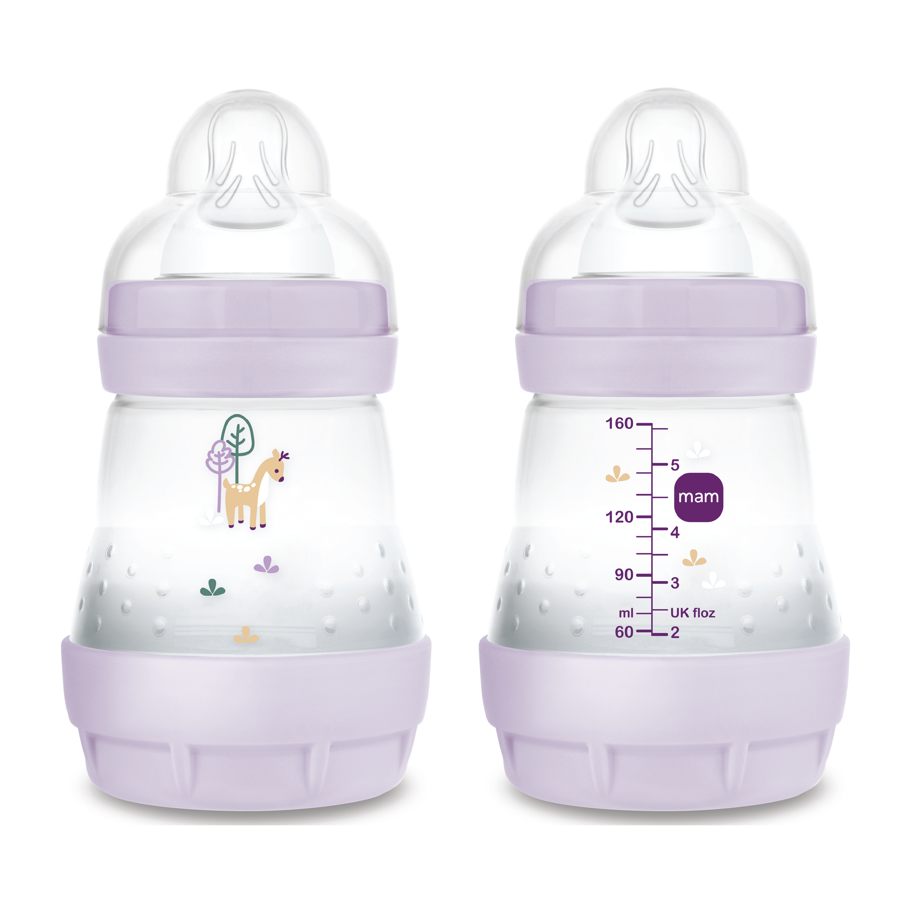 MAM Easy Start Anti-Colic Tåteflaske, Lilla, 160 ml