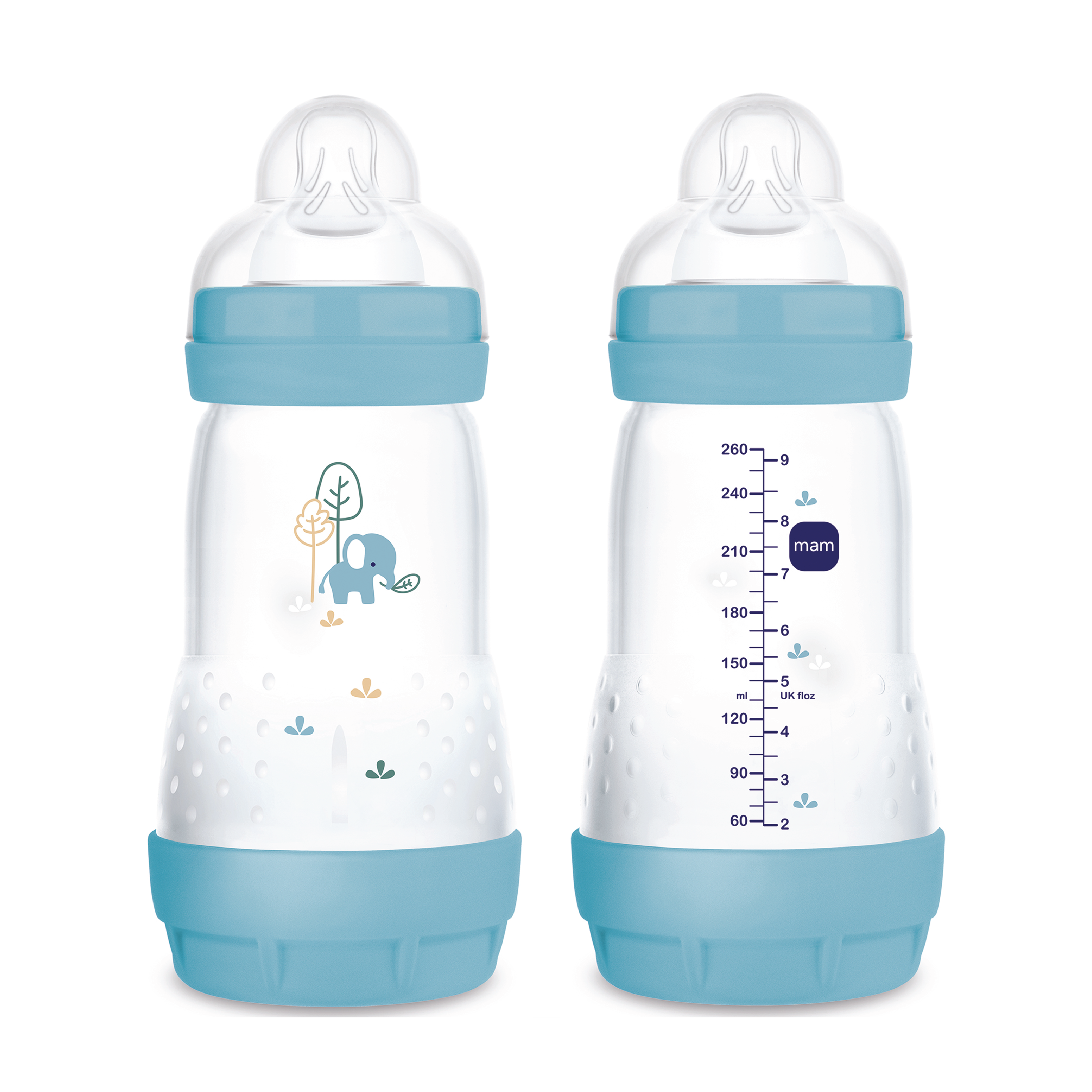 MAM Easy Start Anti-Colic Tåteflaske, Blå, 260 ml