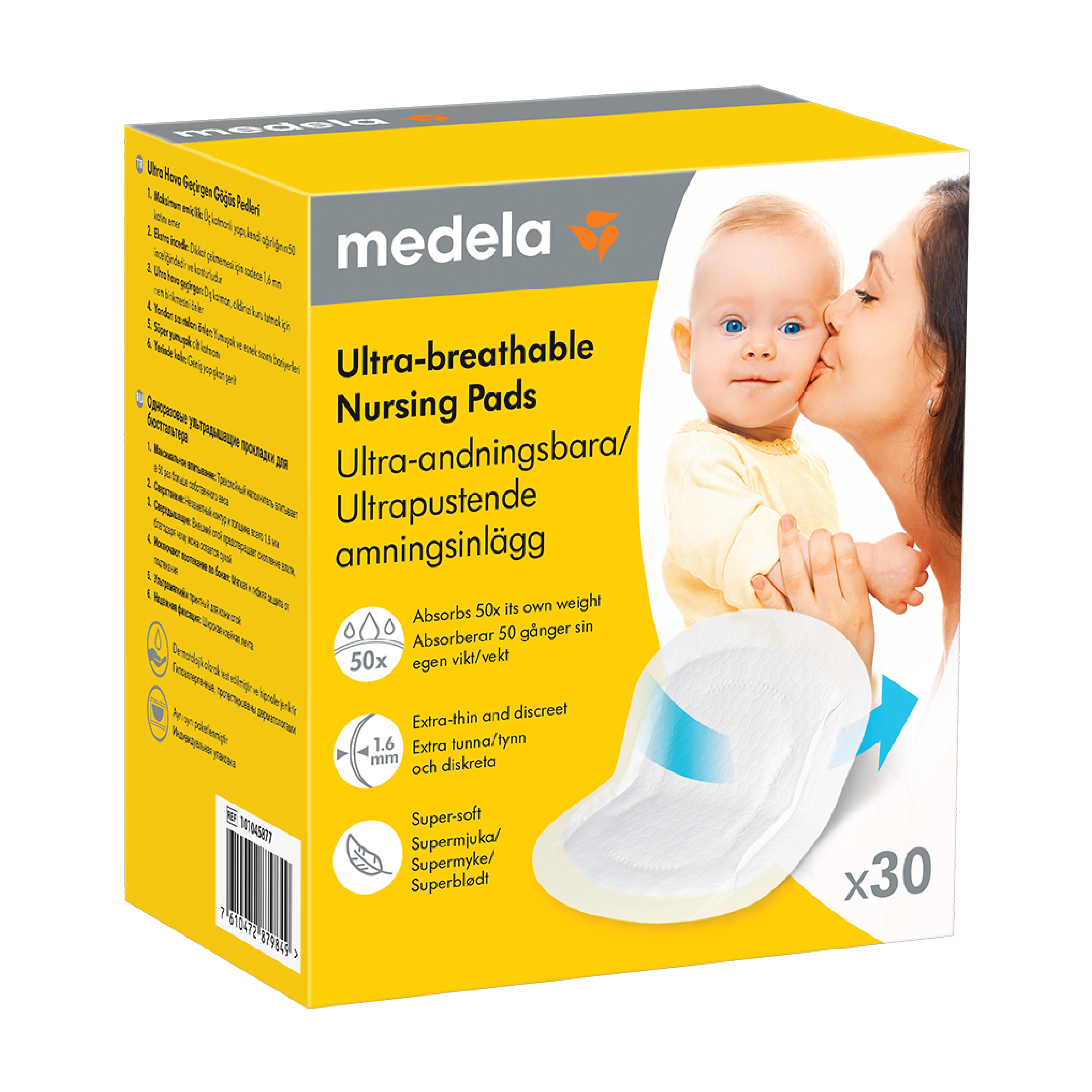 Medela Ultrapustende ammeinnlegg, 30 stk.