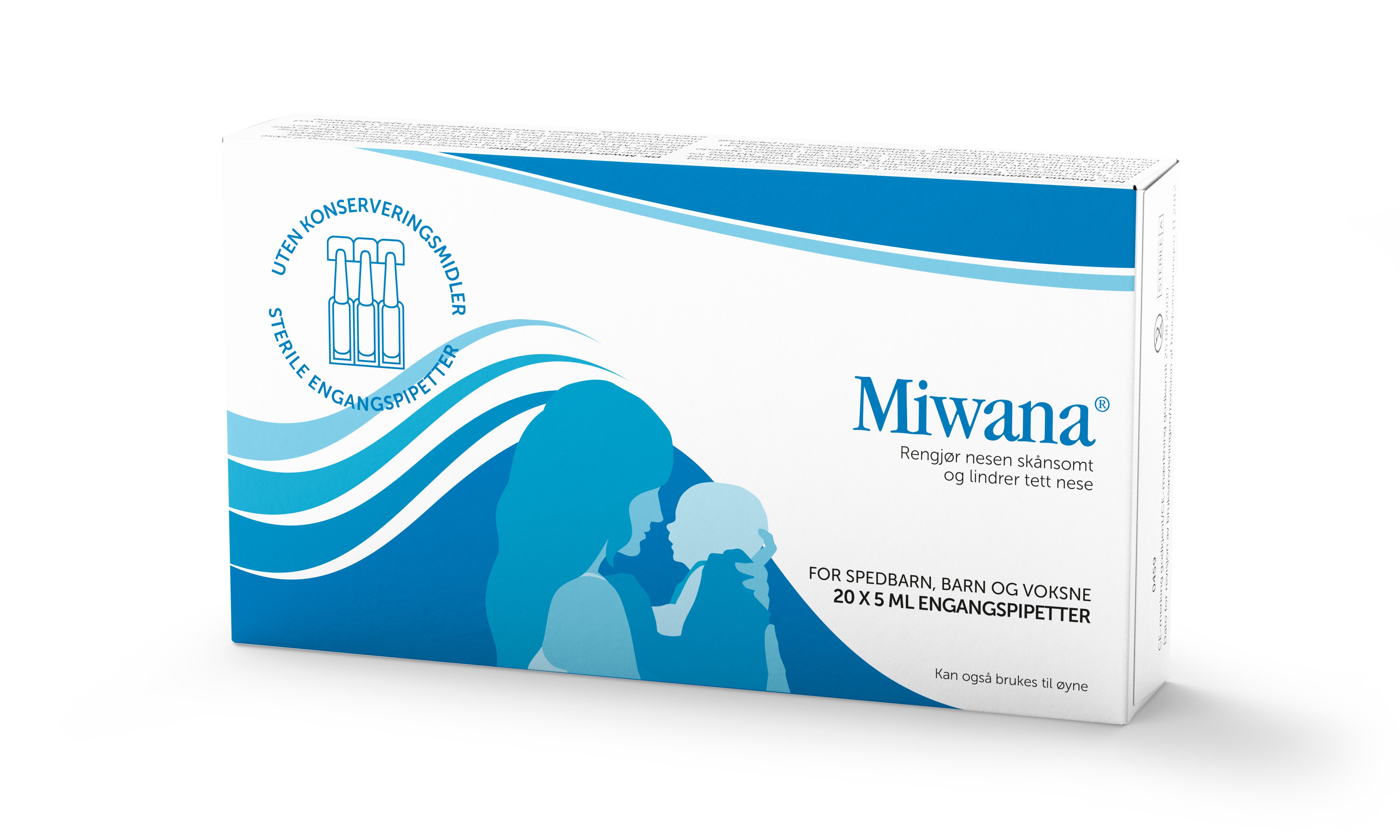 Miwana Saltvann engangspipetter, 20x5 ml