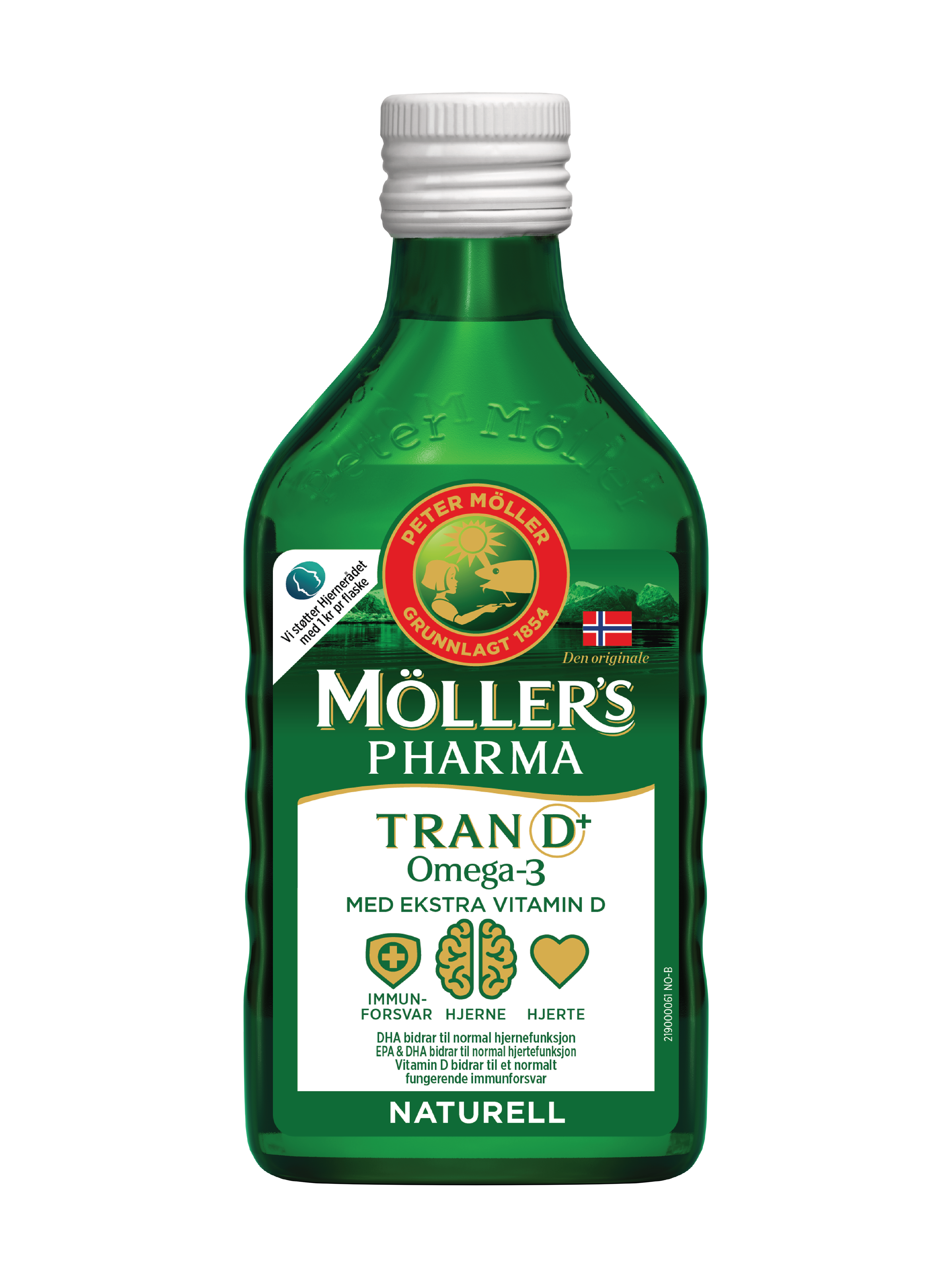 Möller's Pharma Tran D+ Naturell, 250 ml
