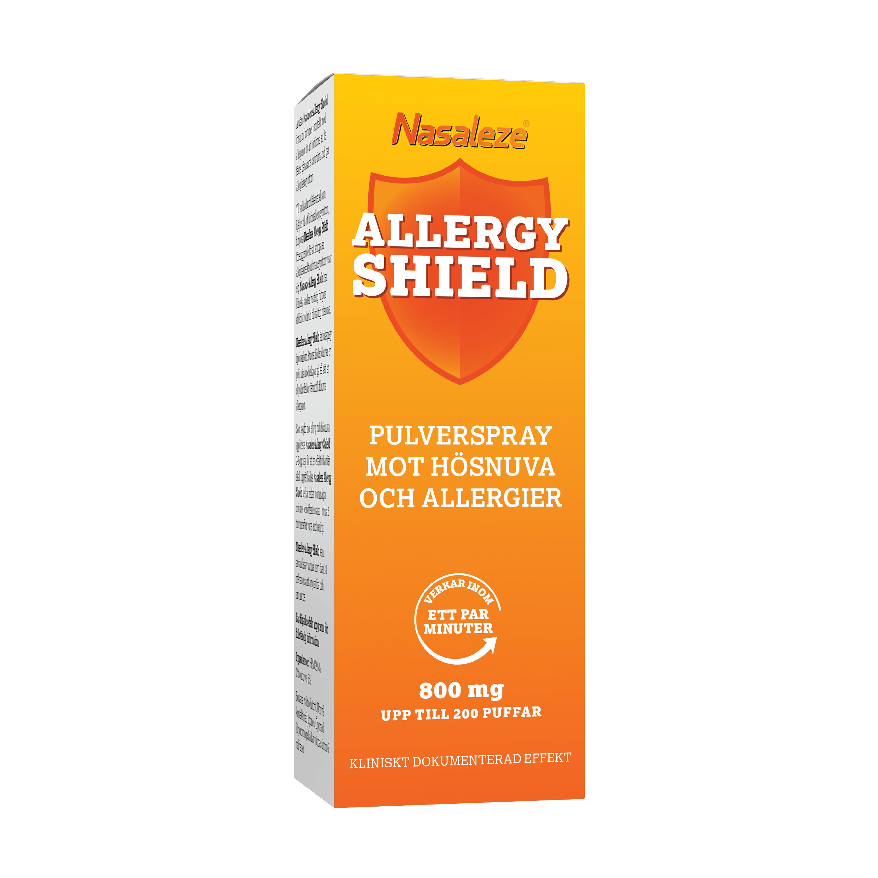 Nasaleze Allergy Shield Pulverspray nesespray, 800 mg (200 doser)