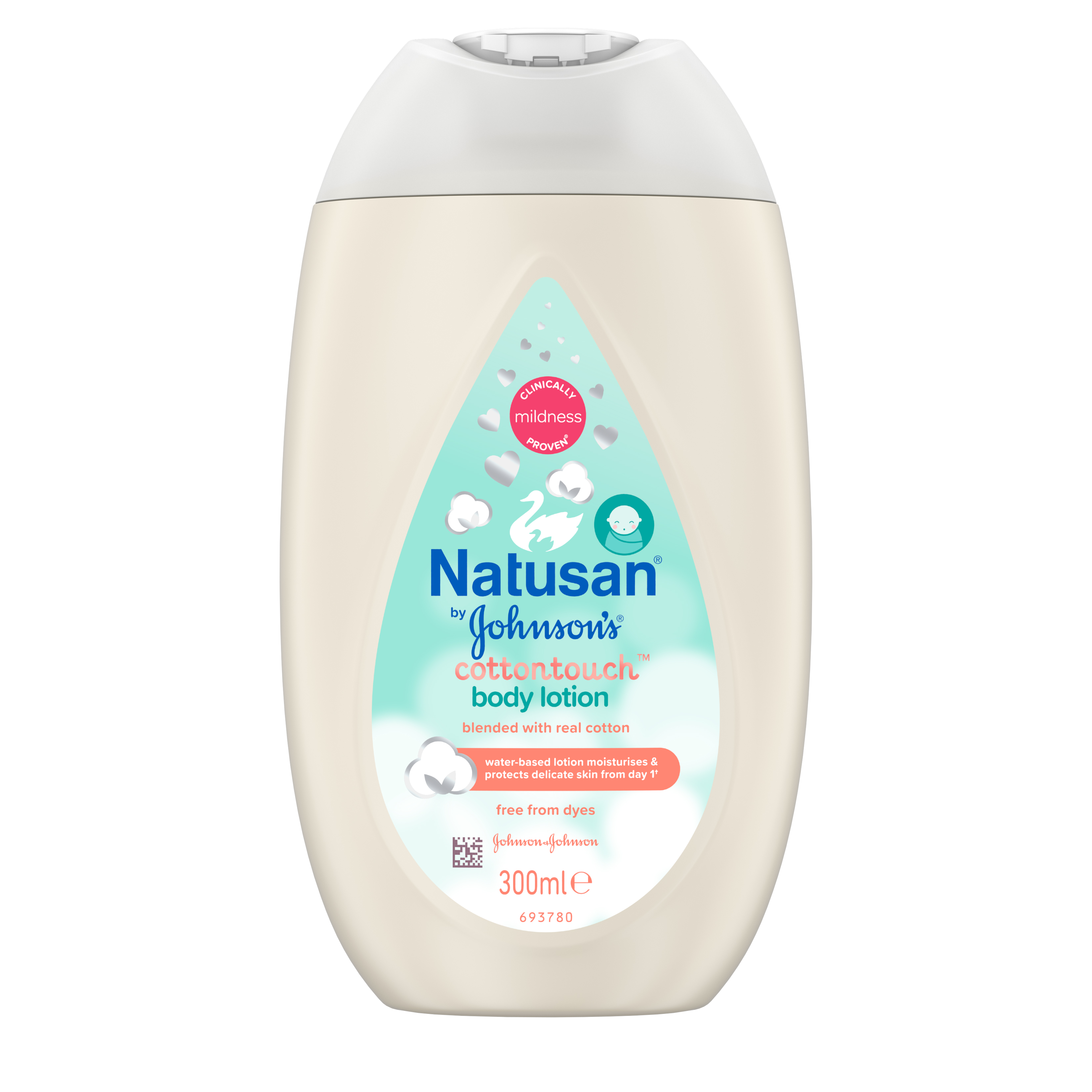 niemand Preek ga winkelen Natusan by Johnson's® CottonTouch™ Body Lotion, 300 ml - Kremer og salver -  Farmasiet.no