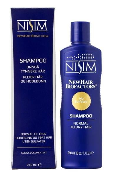 Nisim Shampoo normalt/tørt hår og hodebunn, 240 ml