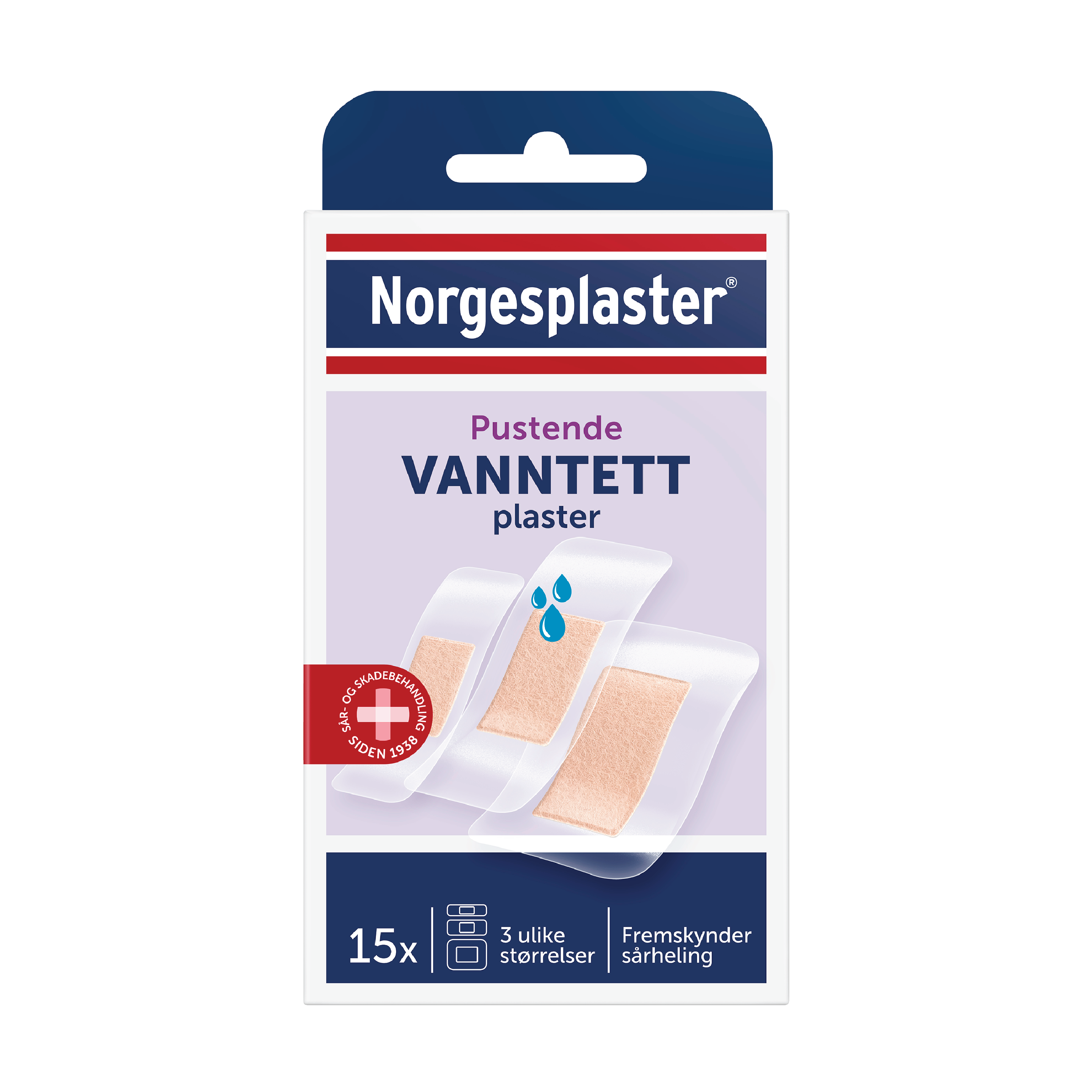 Norgesplaster Vanntett plaster, 15 stk.