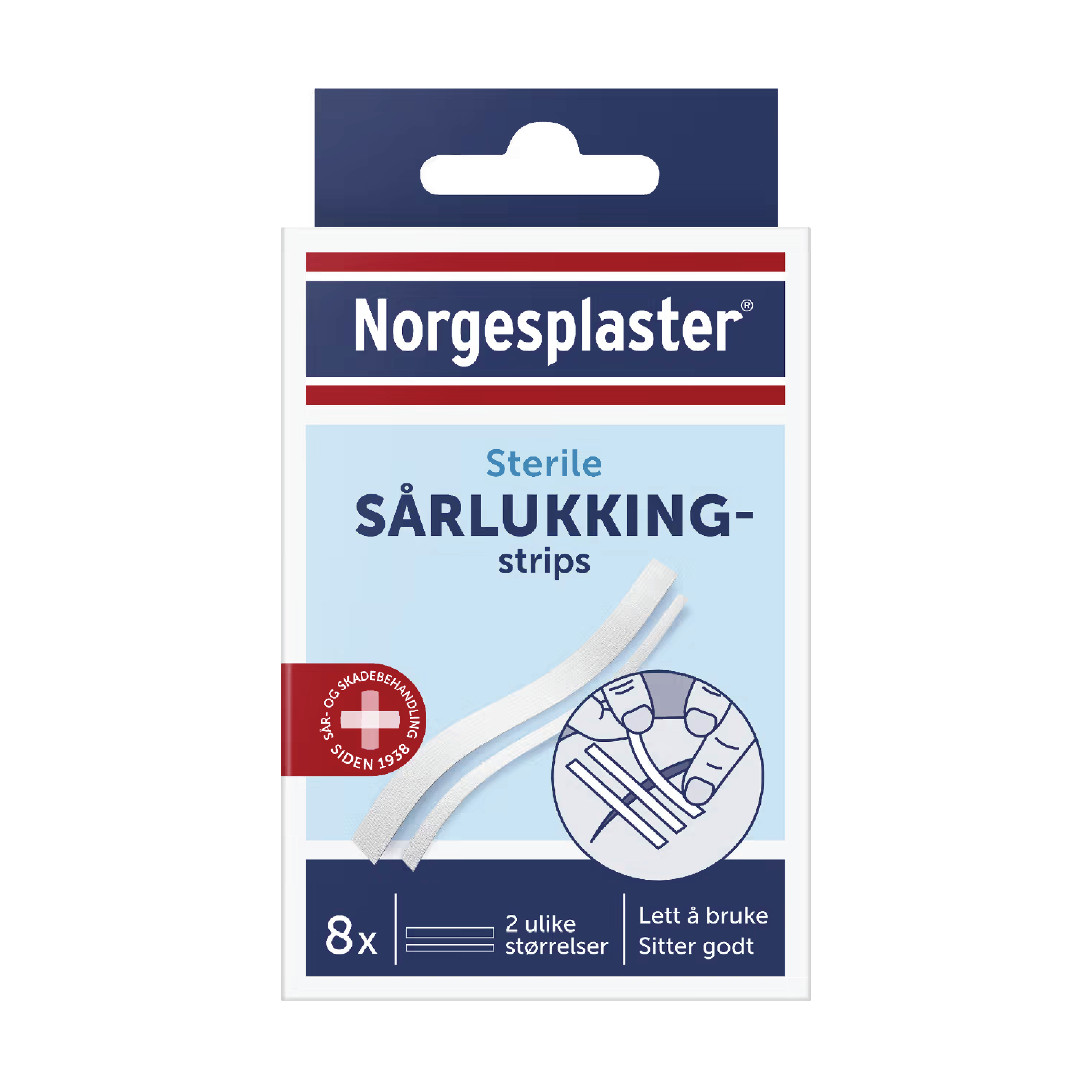 Norgesplaster Sårlukkingstrips, 8 stk.