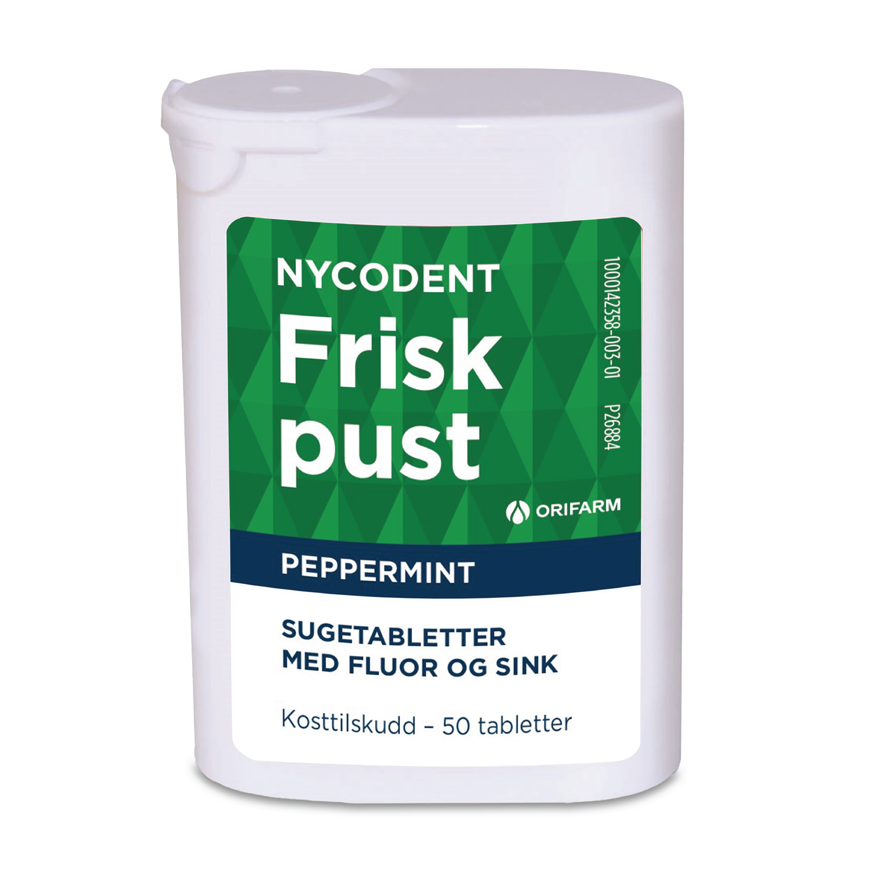 Nycodent Frisk pust sugetabletter, Peppermint, 50 stk.