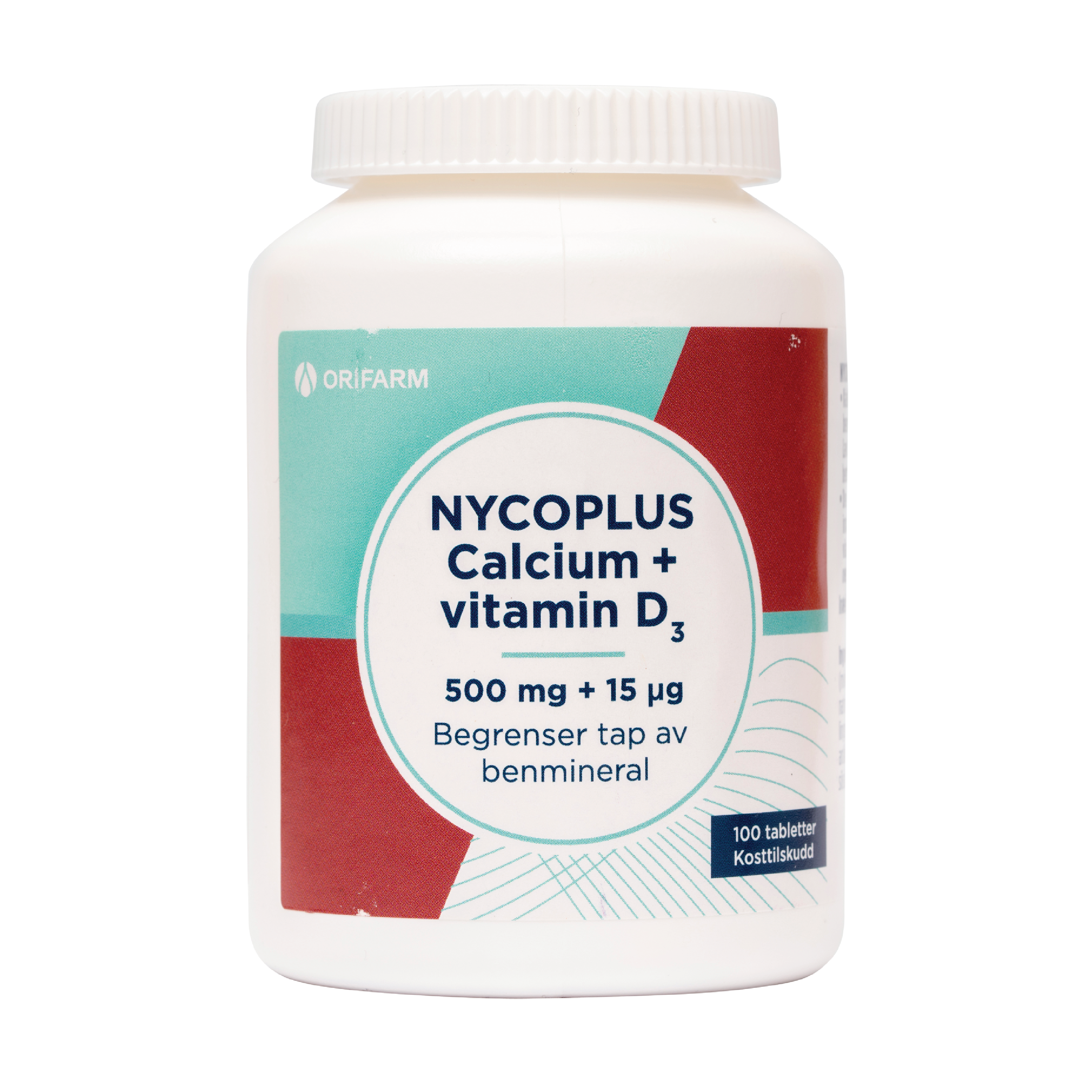 Nycoplus Calcium m/D-vitamin, 100 tabletter