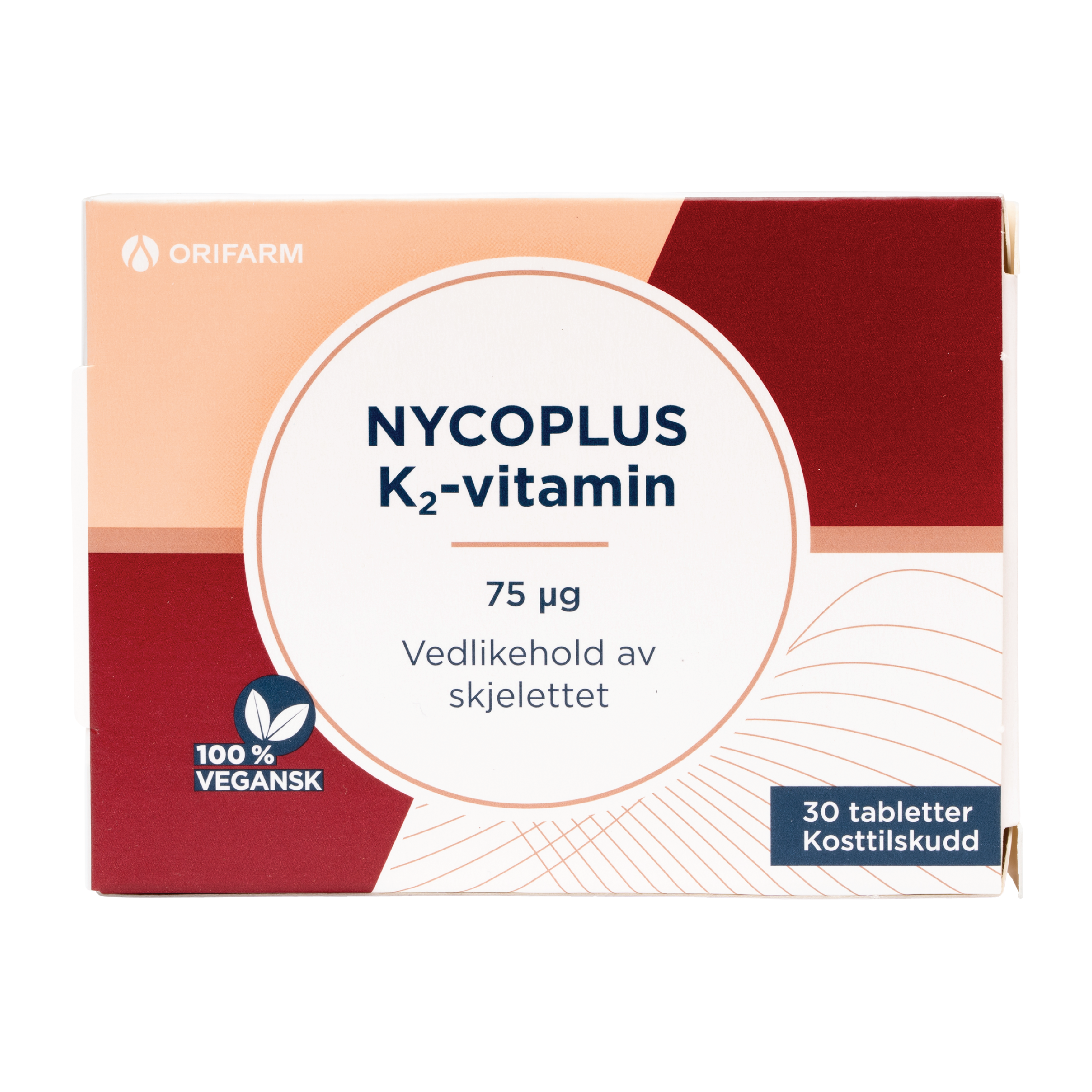 Nycoplus K2-vitamin 75 µg, 30 tabletter