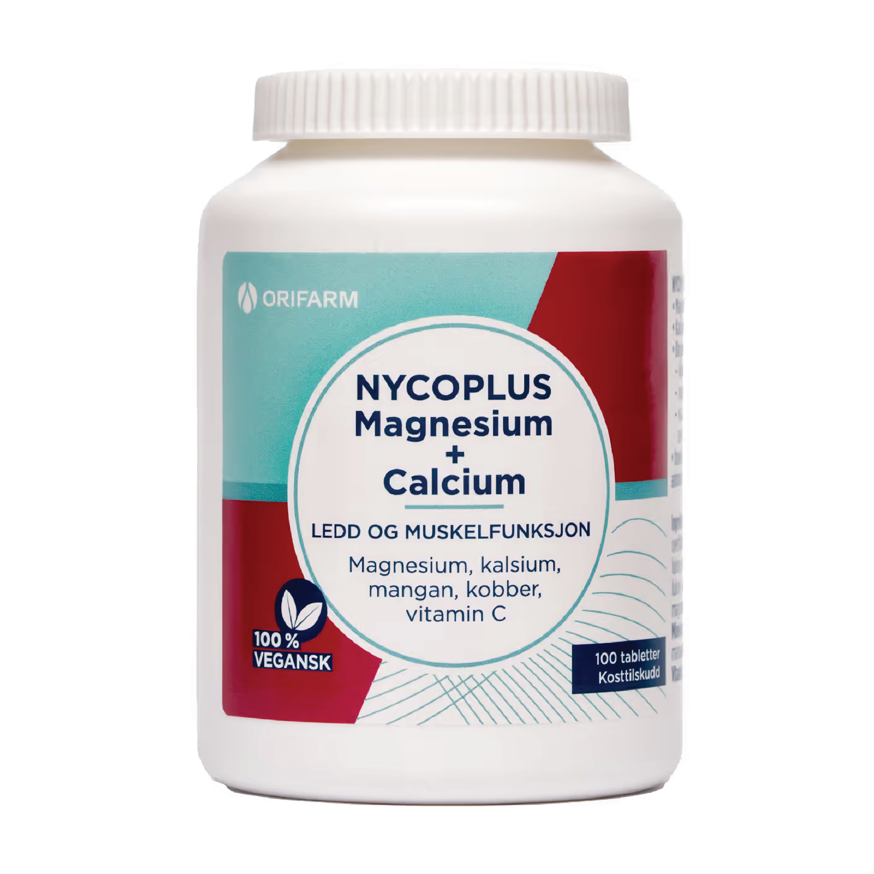 Nycoplus Magnesium + Calcium tabletter, 100 stk.