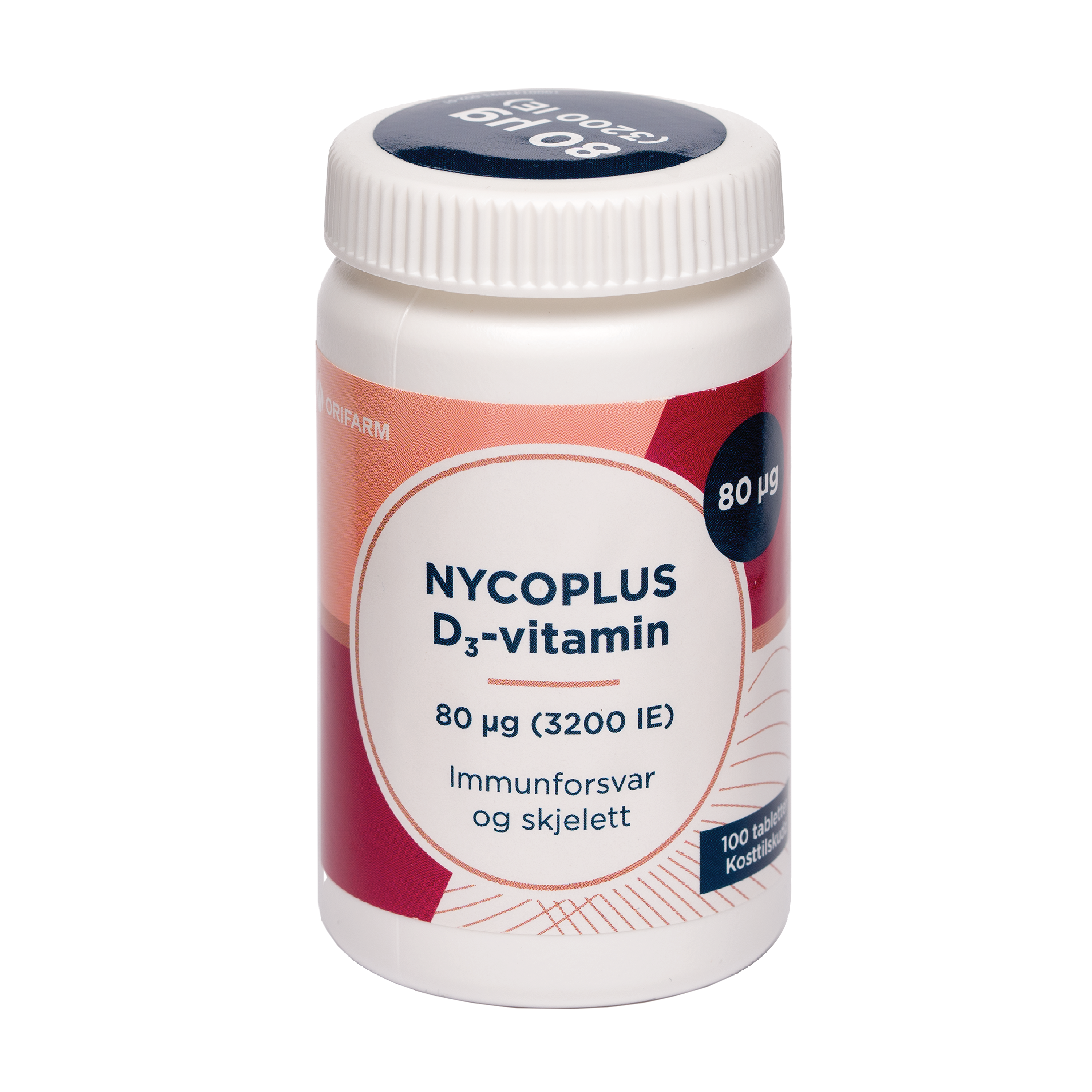 Nycoplus D3-Vitamin 80 µg, 100 tabletter