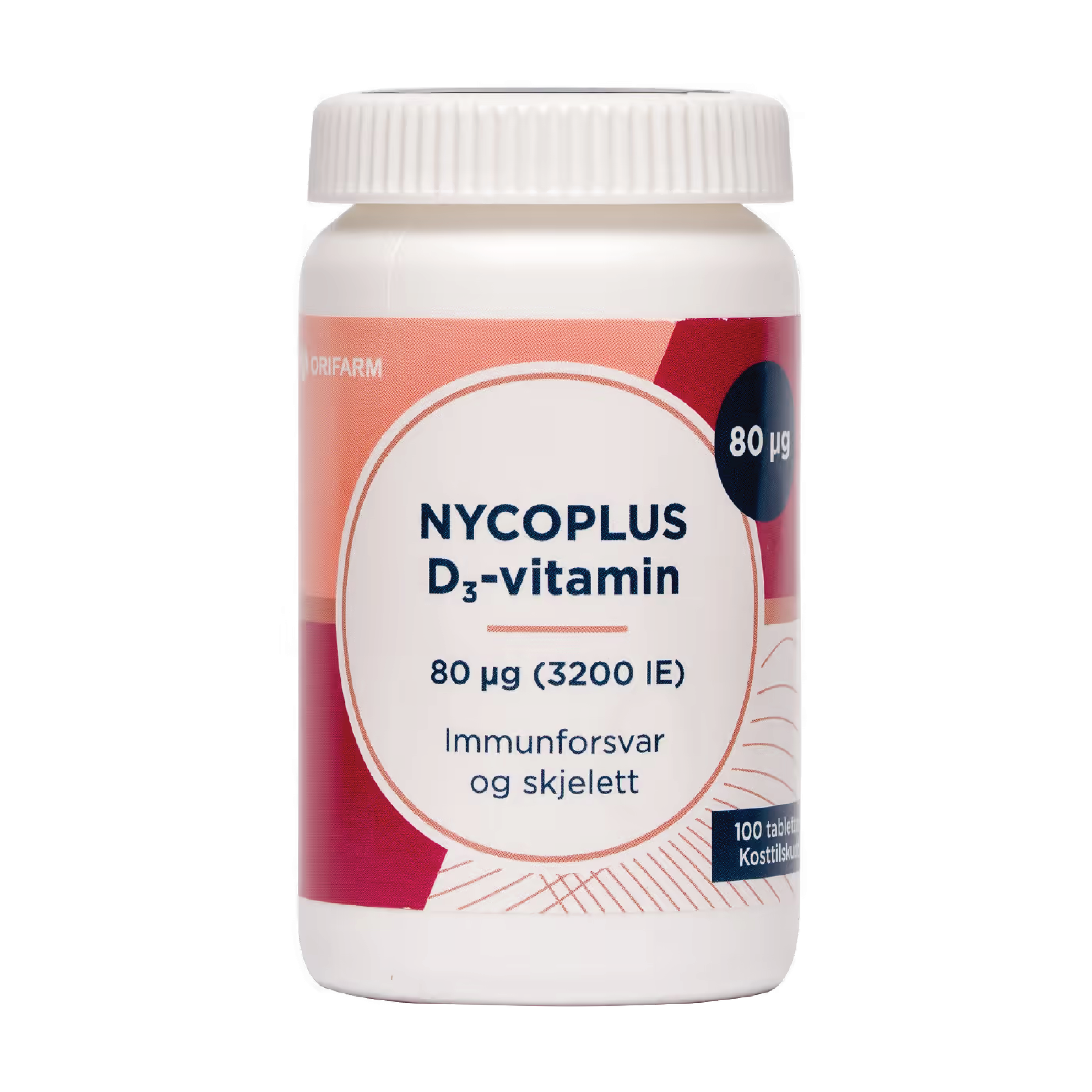 Nycoplus D3-Vitamin 80 µg, 100 tabletter