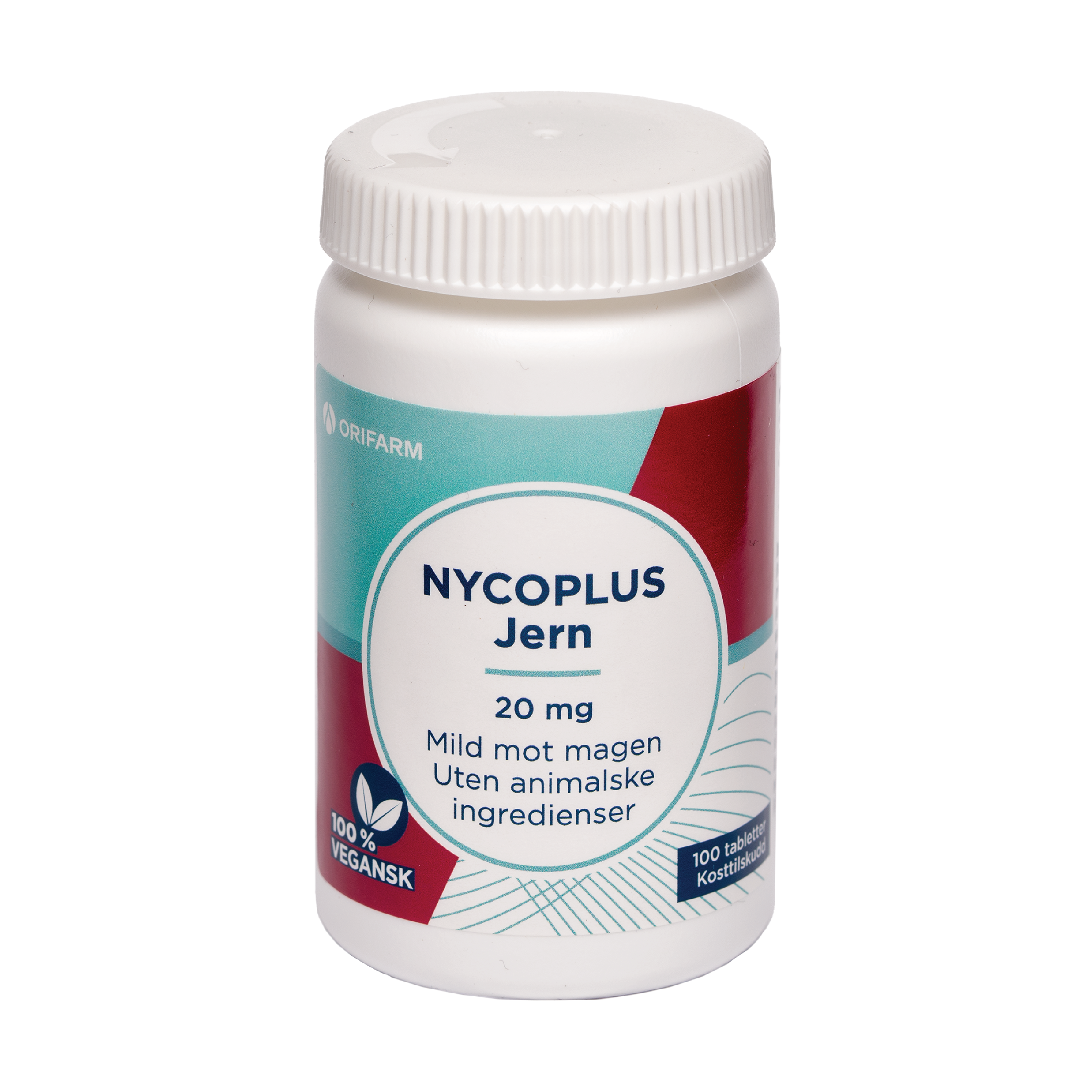 Nycoplus Jern 20 mg tabletter, 100 stk.