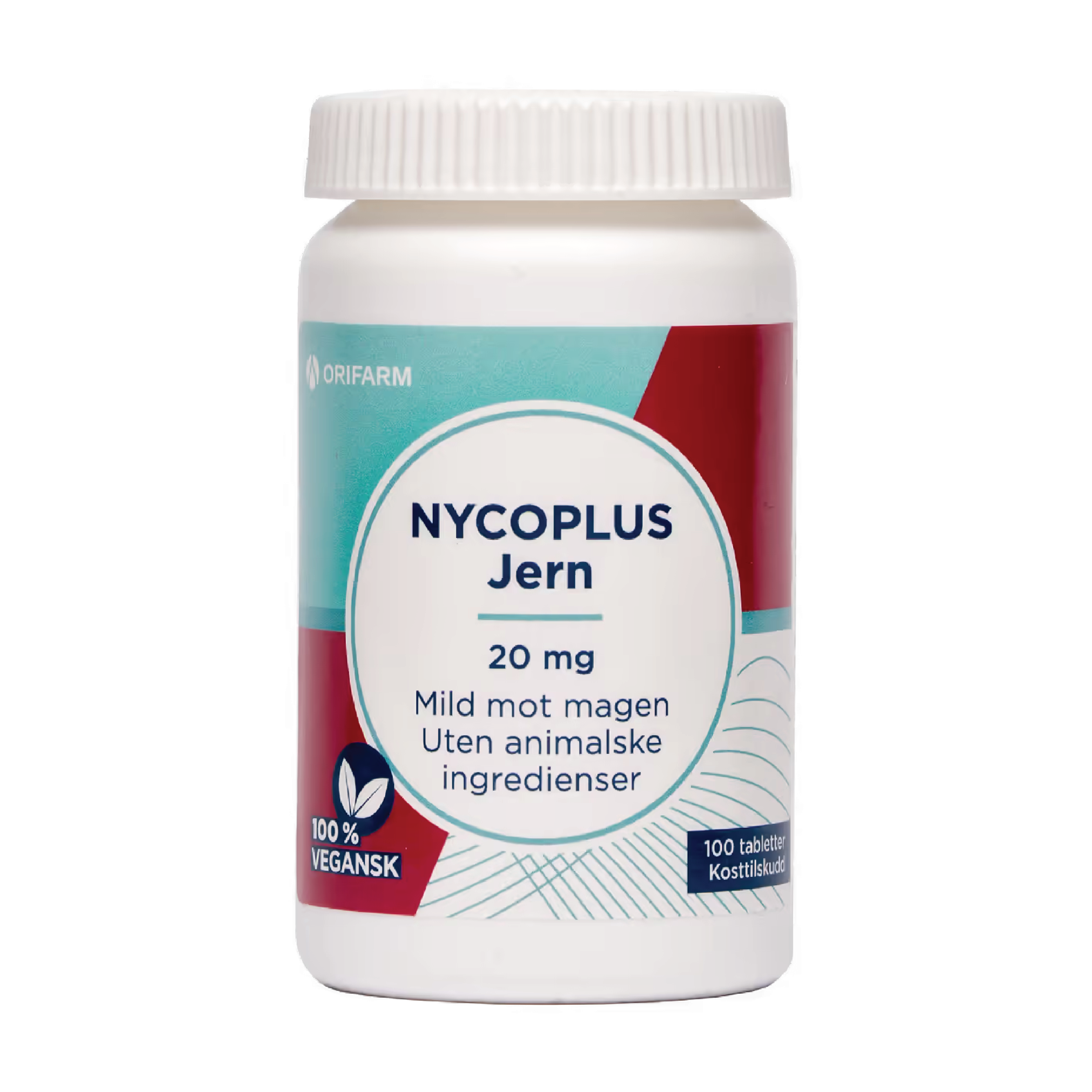 Nycoplus Jern 20 mg tabletter, 100 stk.