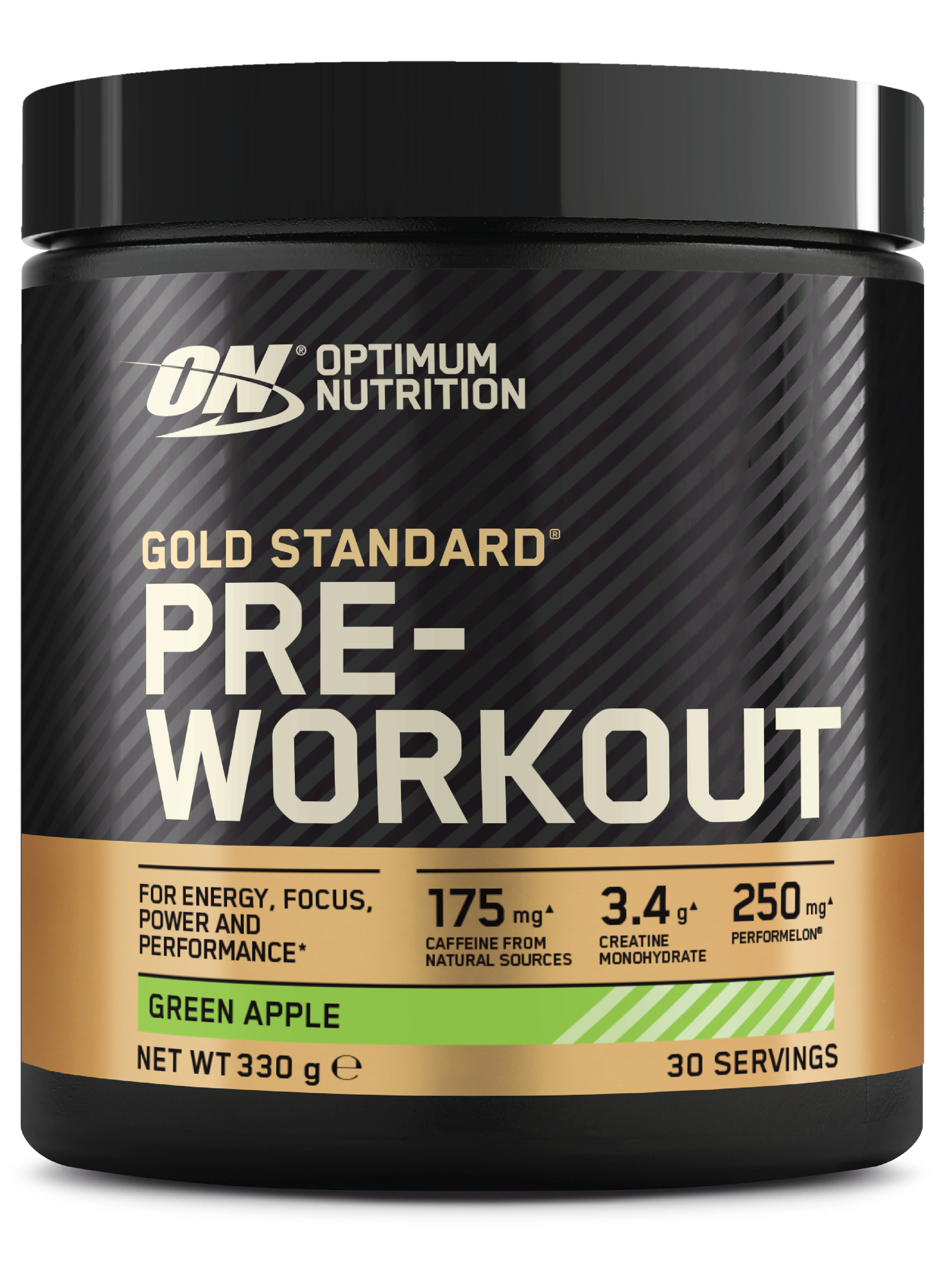 Optimum Nutrition GOLD Standard Pre Workout, Green Apple, 330 g